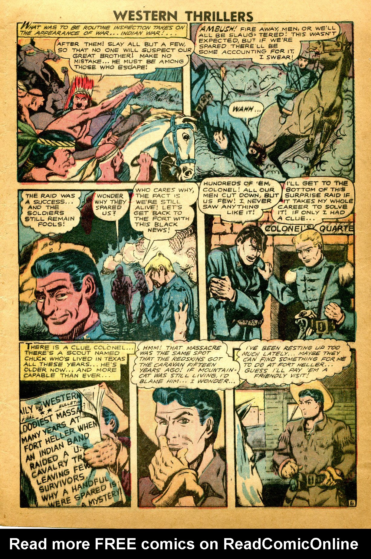 Read online Western Thrillers (1948) comic -  Issue #5 - 7