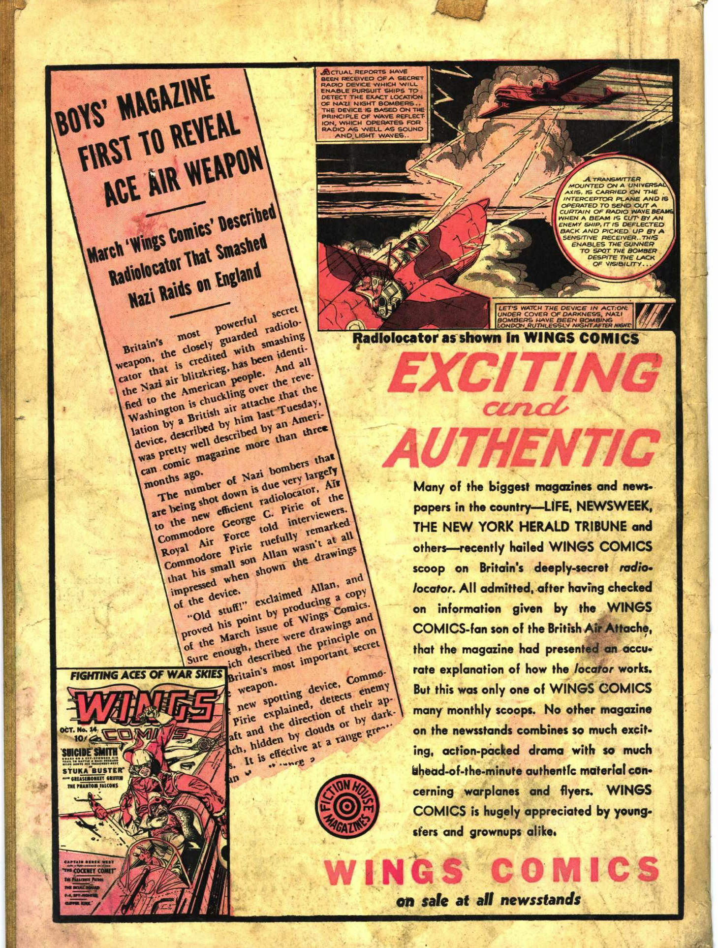 Read online Wings Comics comic -  Issue #15 - 68