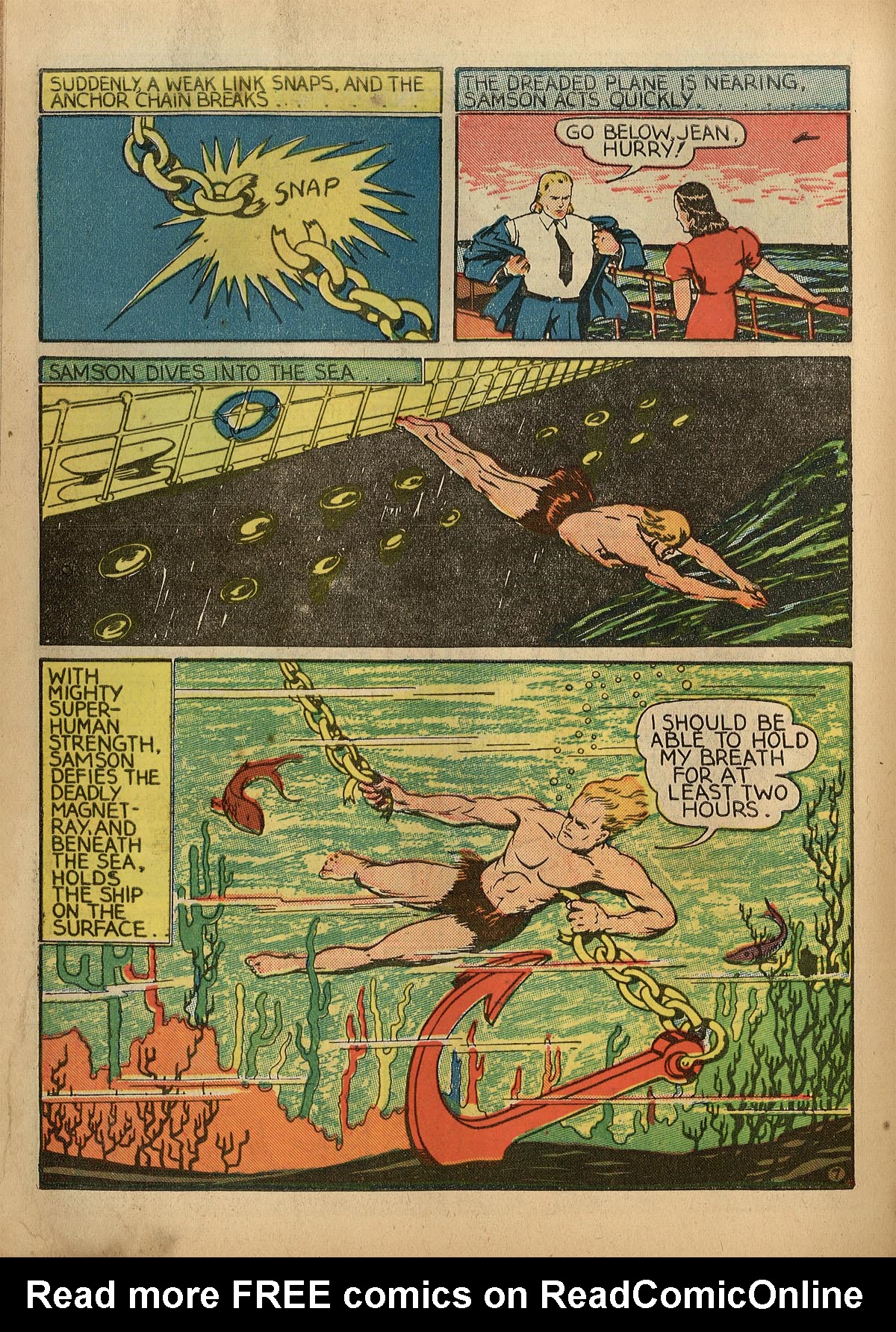 Read online Samson (1940) comic -  Issue #1 - 55