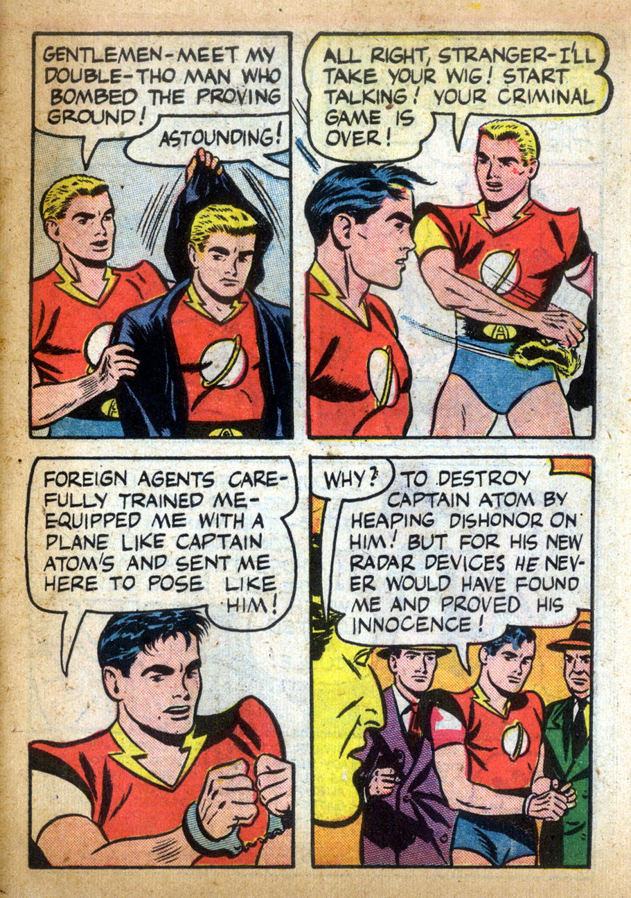 Read online Captain Atom (1950) comic -  Issue #6 - 21
