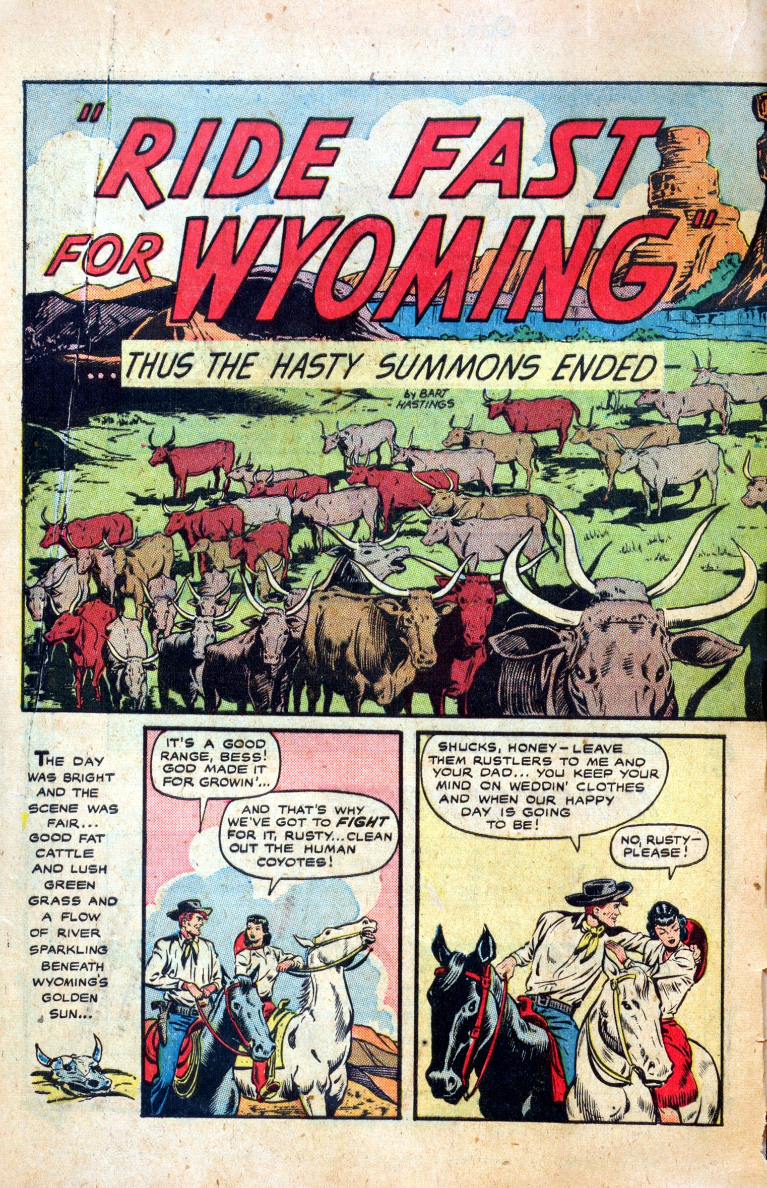 Read online Cowgirl Romances (1950) comic -  Issue #1 - 4