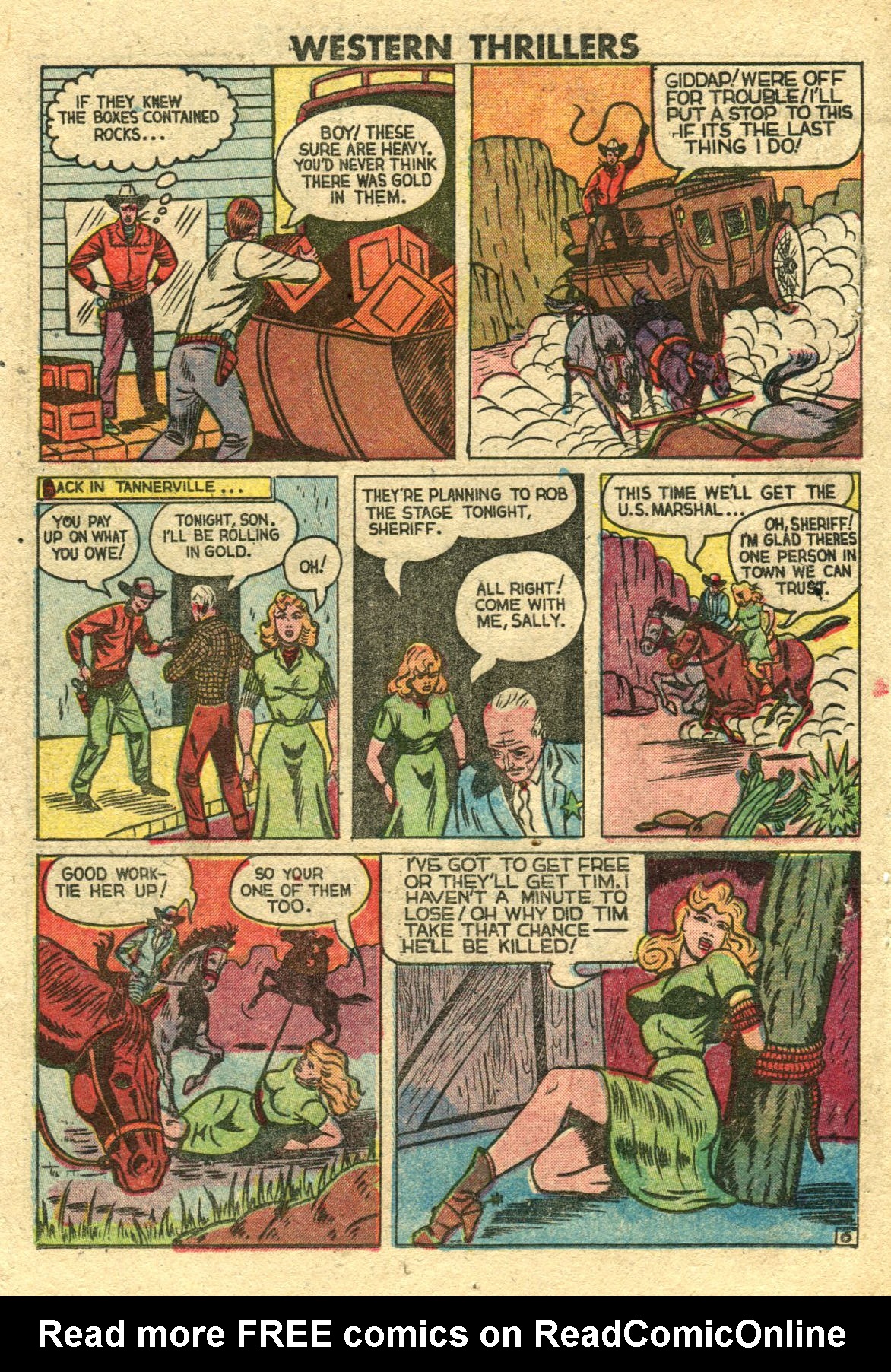 Read online Western Thrillers (1948) comic -  Issue #4 - 18