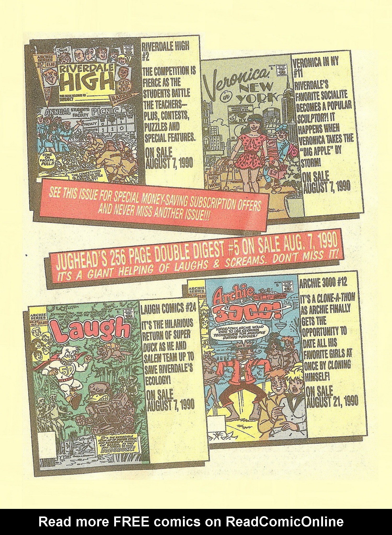 Read online Jughead Jones Comics Digest comic -  Issue #65 - 115