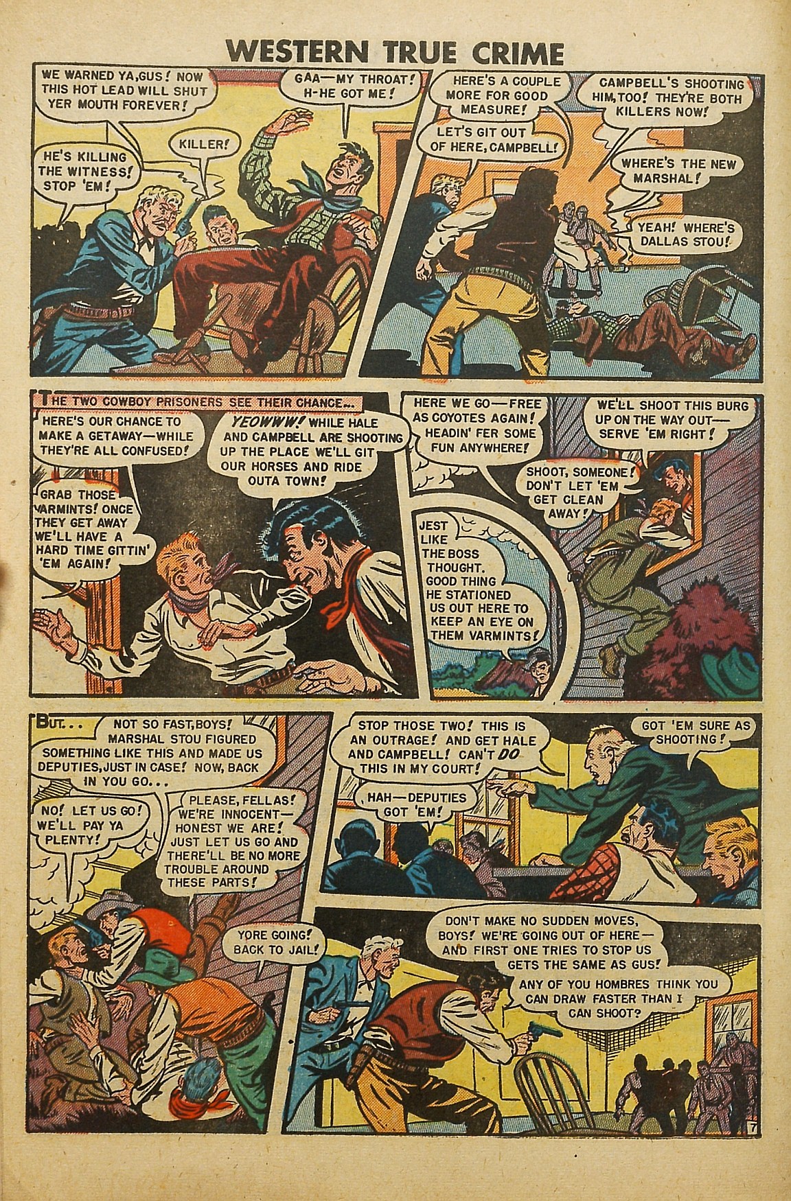 Read online Western True Crime comic -  Issue #6 - 8