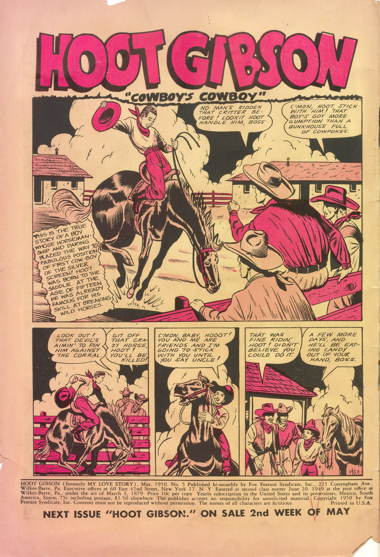 Read online Hoot Gibson comic -  Issue #1 - 2