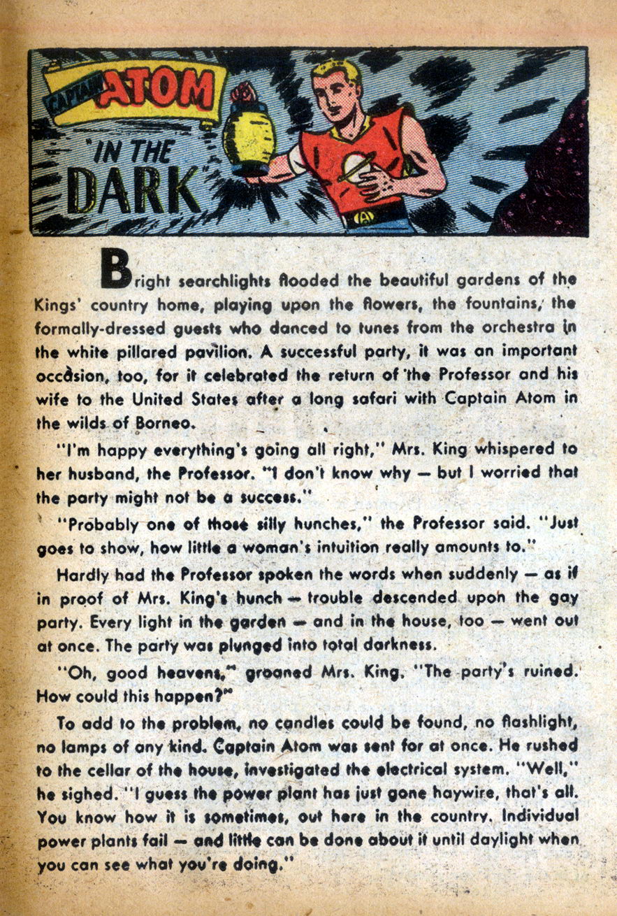 Read online Captain Atom (1950) comic -  Issue #6 - 35