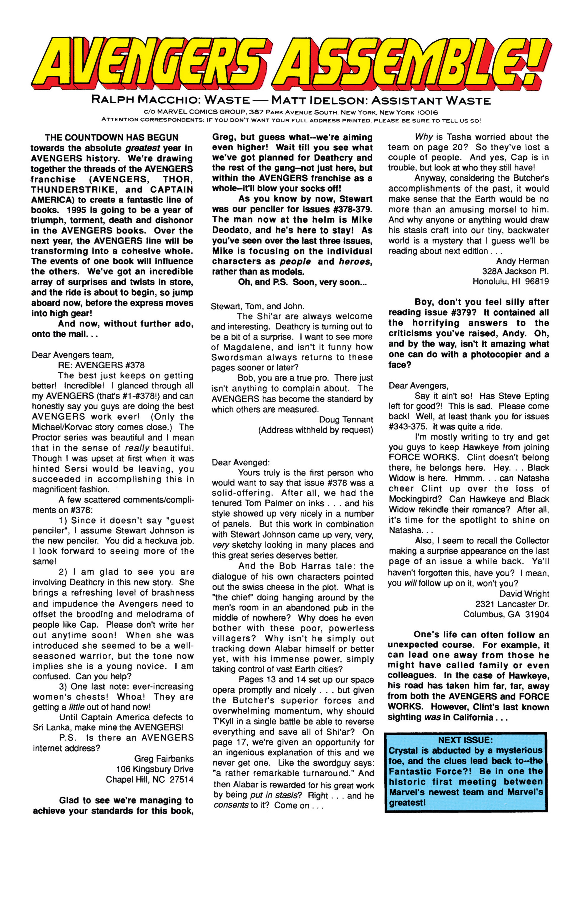 Read online The Avengers (1963) comic -  Issue #382 - 23