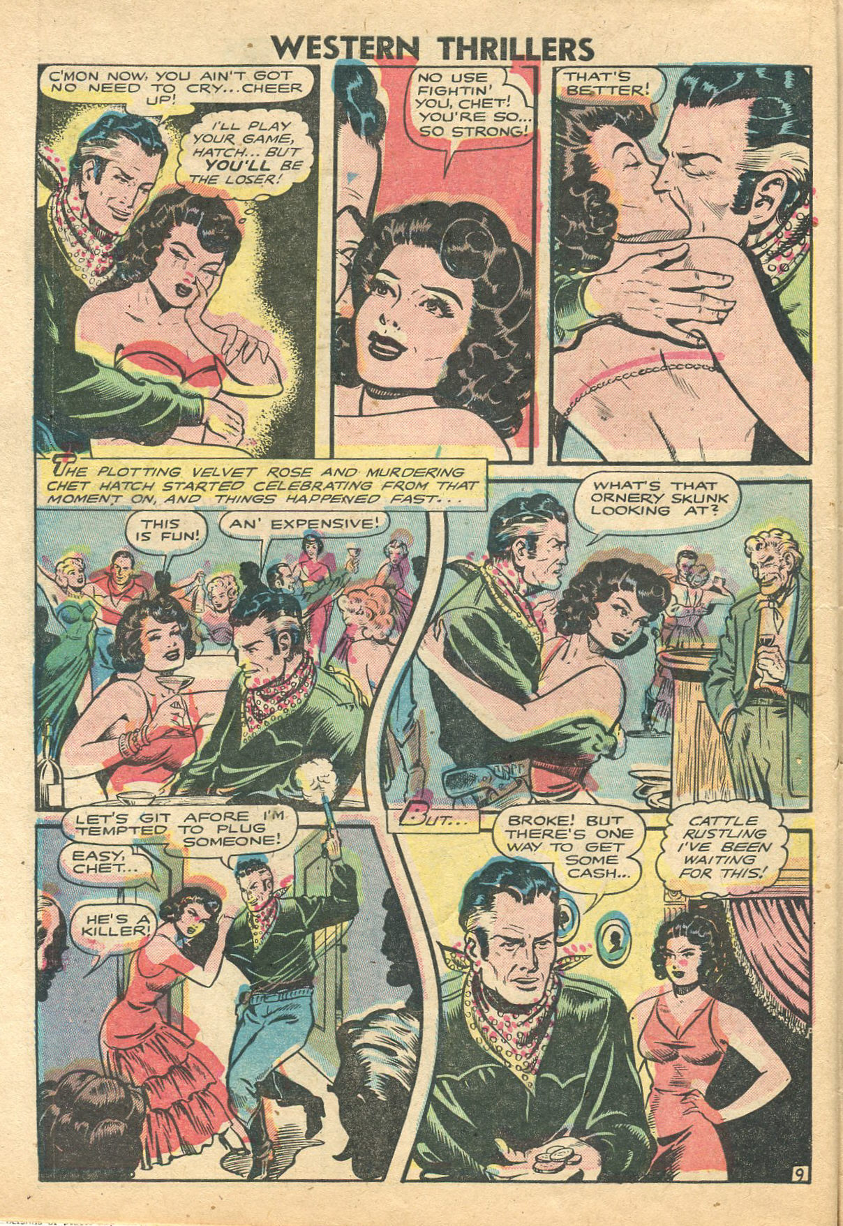 Read online Western Thrillers (1948) comic -  Issue #1 - 10