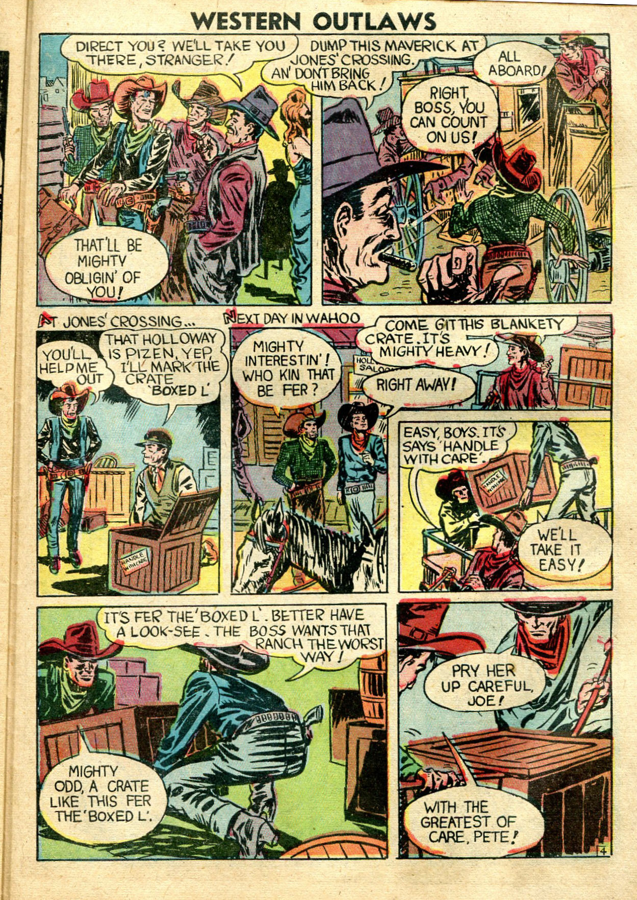 Read online Western Outlaws (1948) comic -  Issue #18 - 28