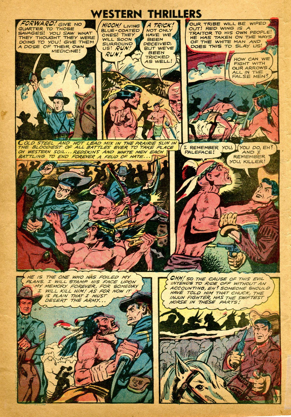 Read online Western Thrillers (1948) comic -  Issue #5 - 10