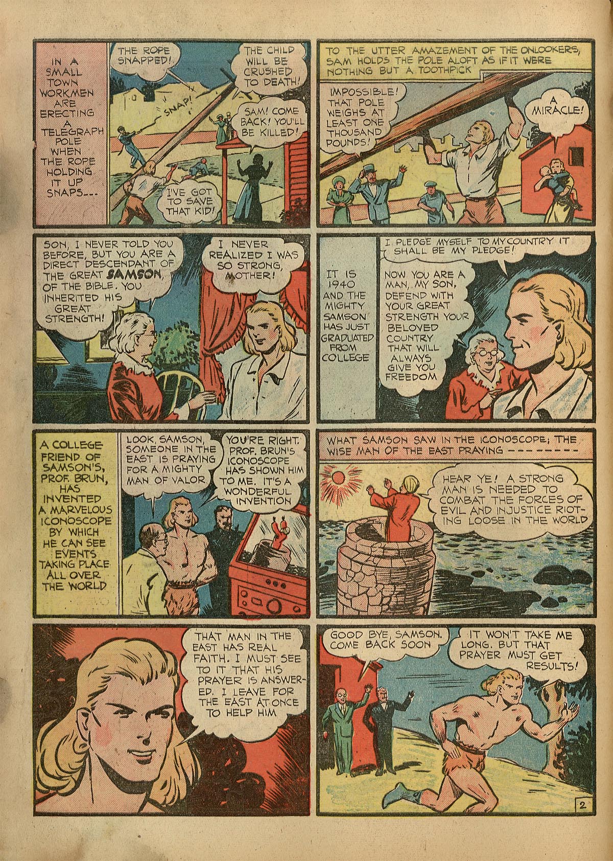 Read online Samson (1940) comic -  Issue #1 - 5