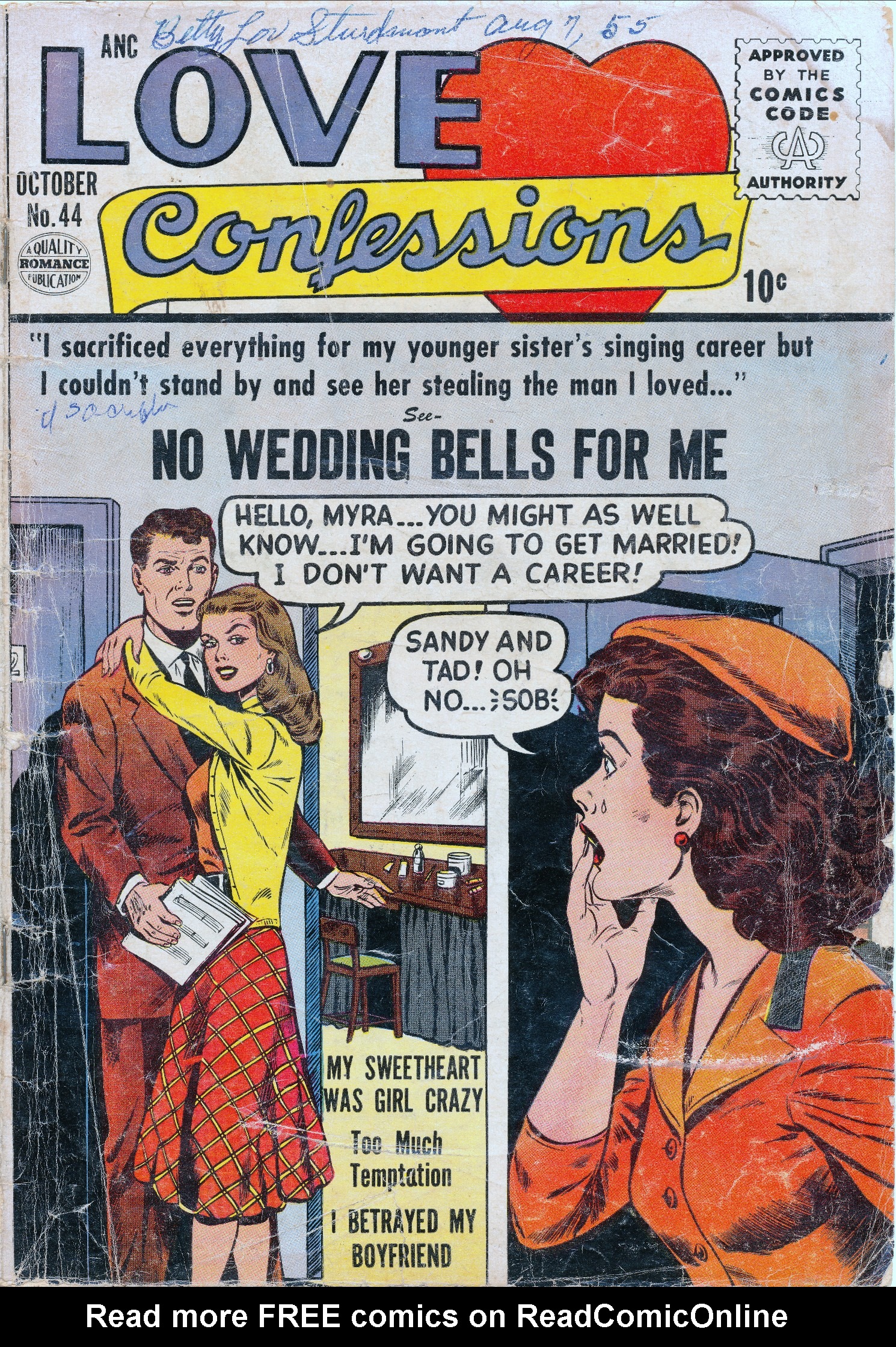 Read online Love Confessions comic -  Issue #44 - 1