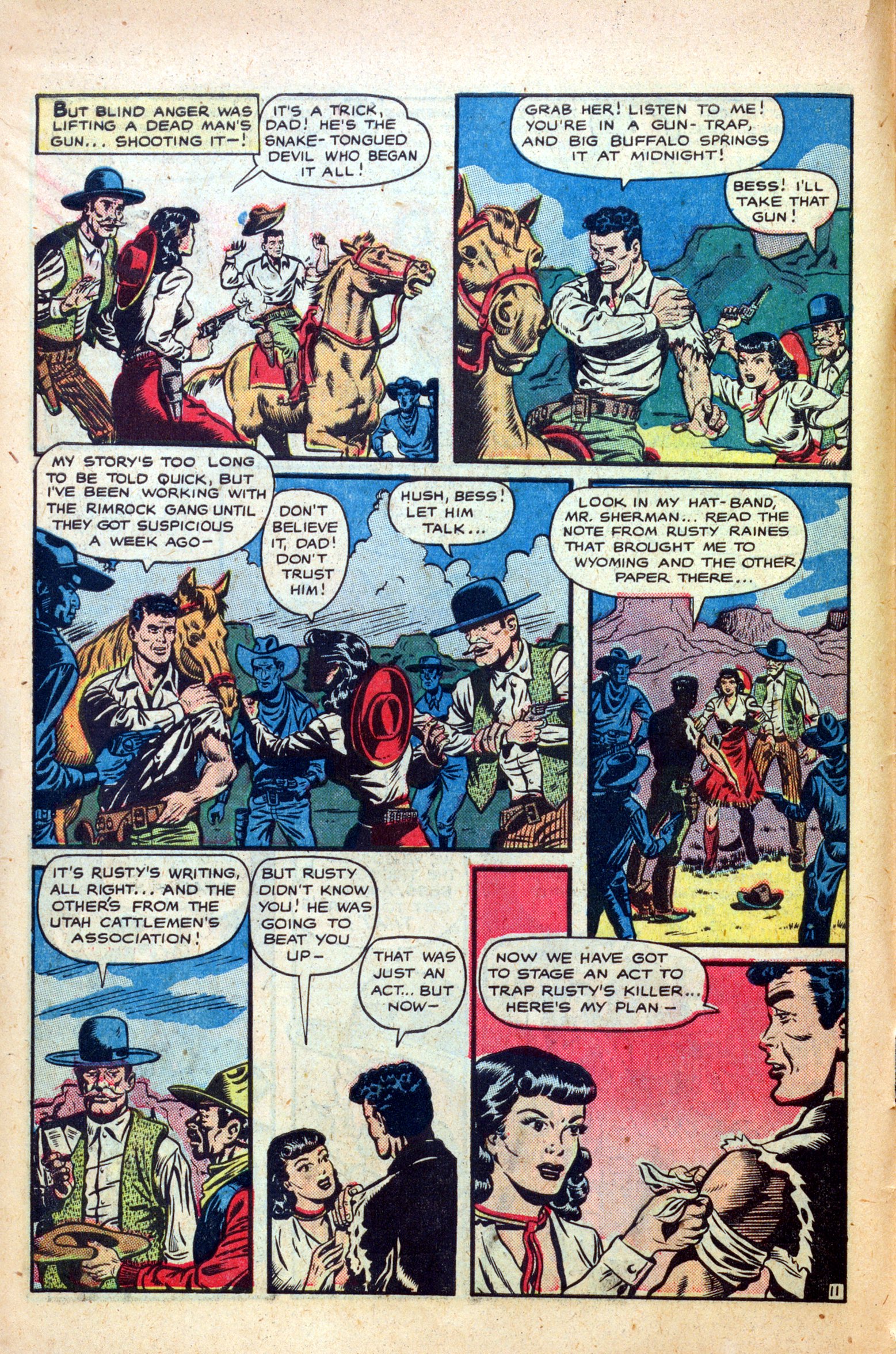 Read online Cowgirl Romances (1950) comic -  Issue #1 - 14