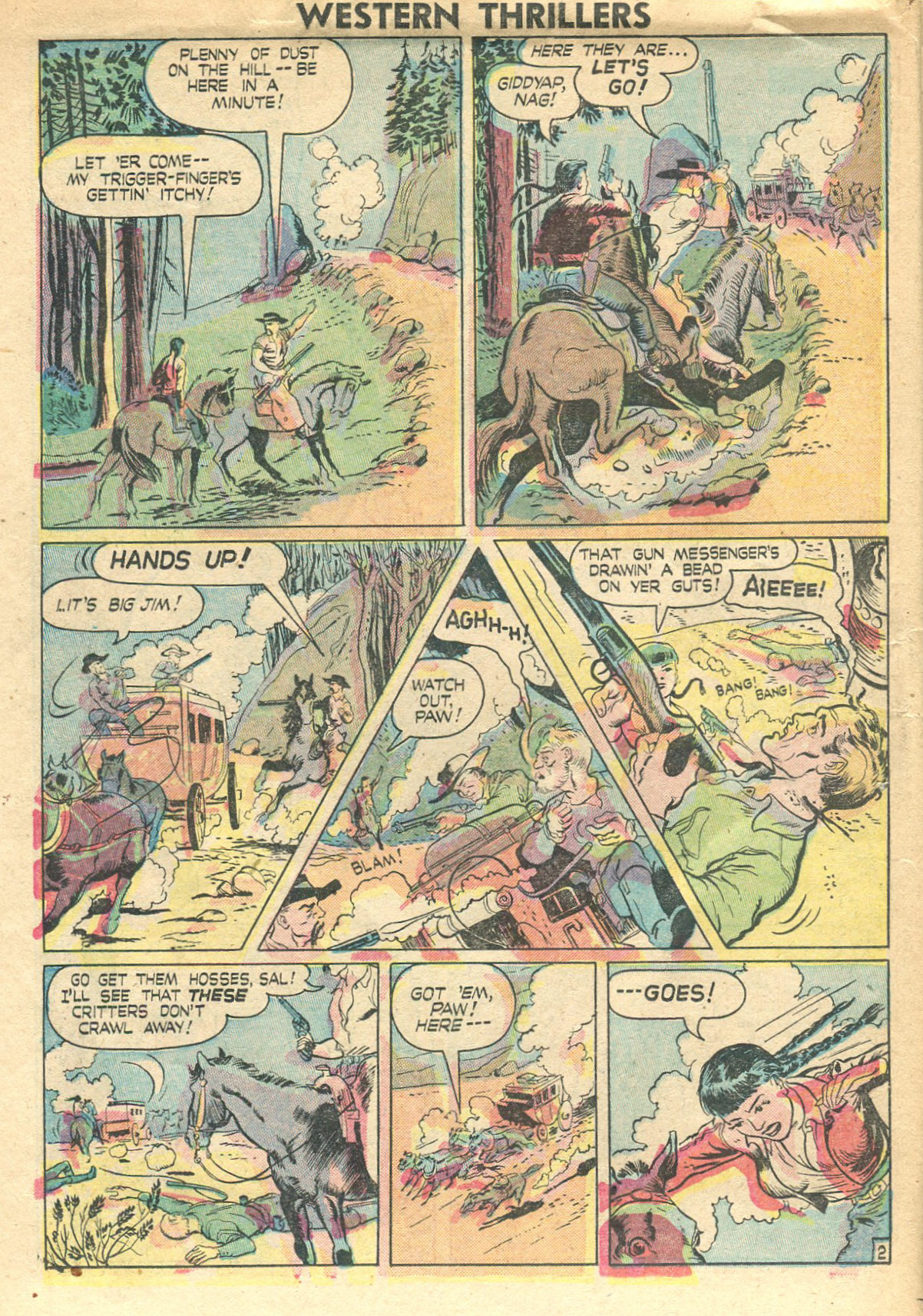 Read online Western Thrillers (1948) comic -  Issue #1 - 14