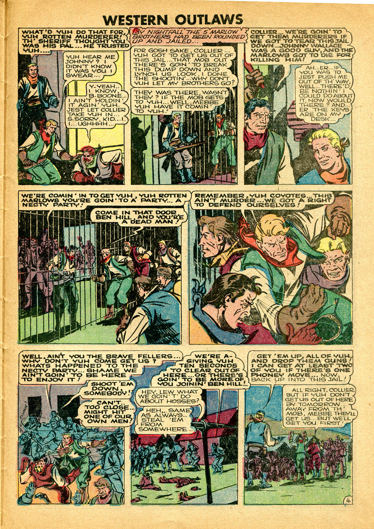 Read online Western Outlaws (1948) comic -  Issue #21 - 25