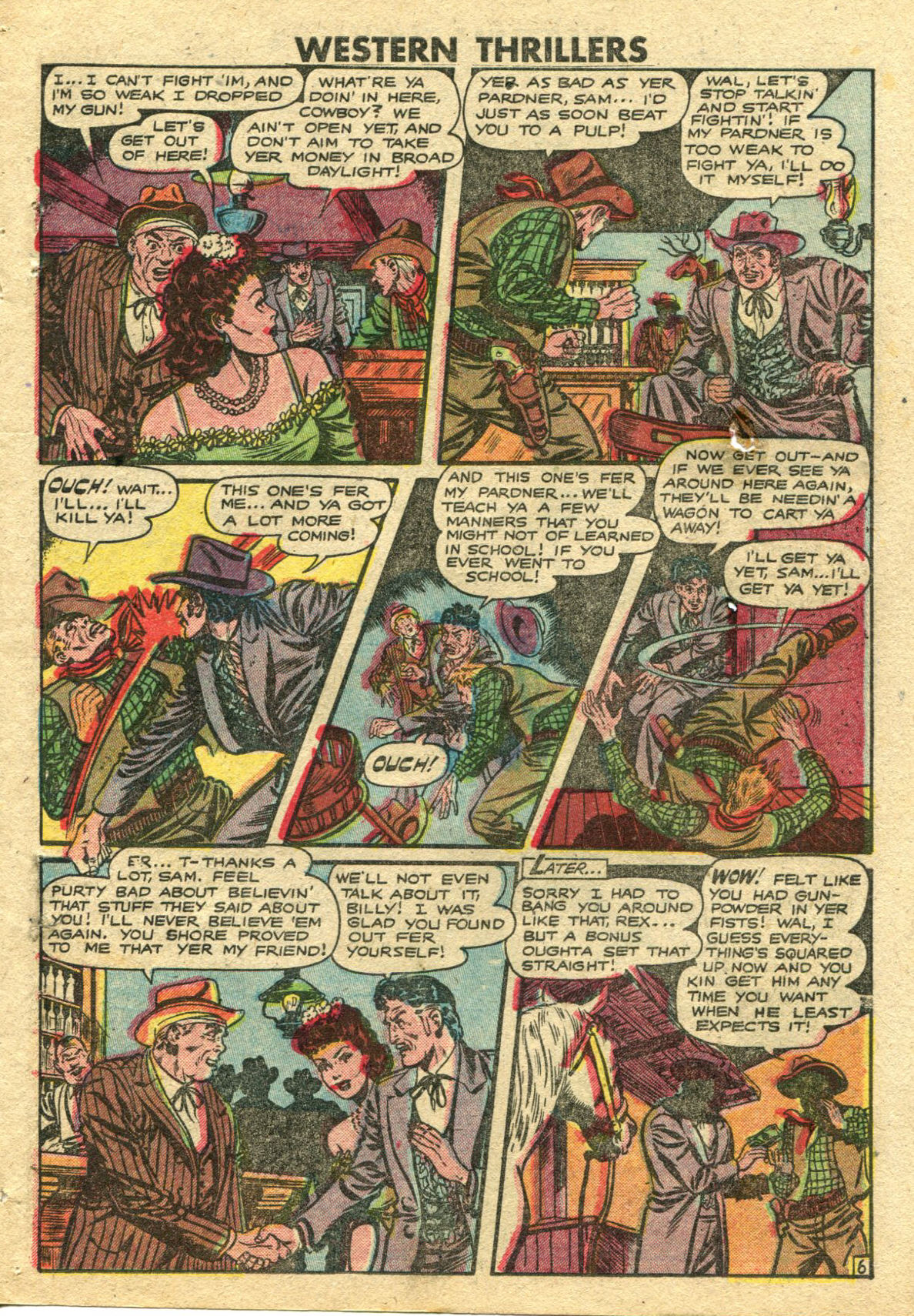 Read online Western Thrillers (1948) comic -  Issue #4 - 7