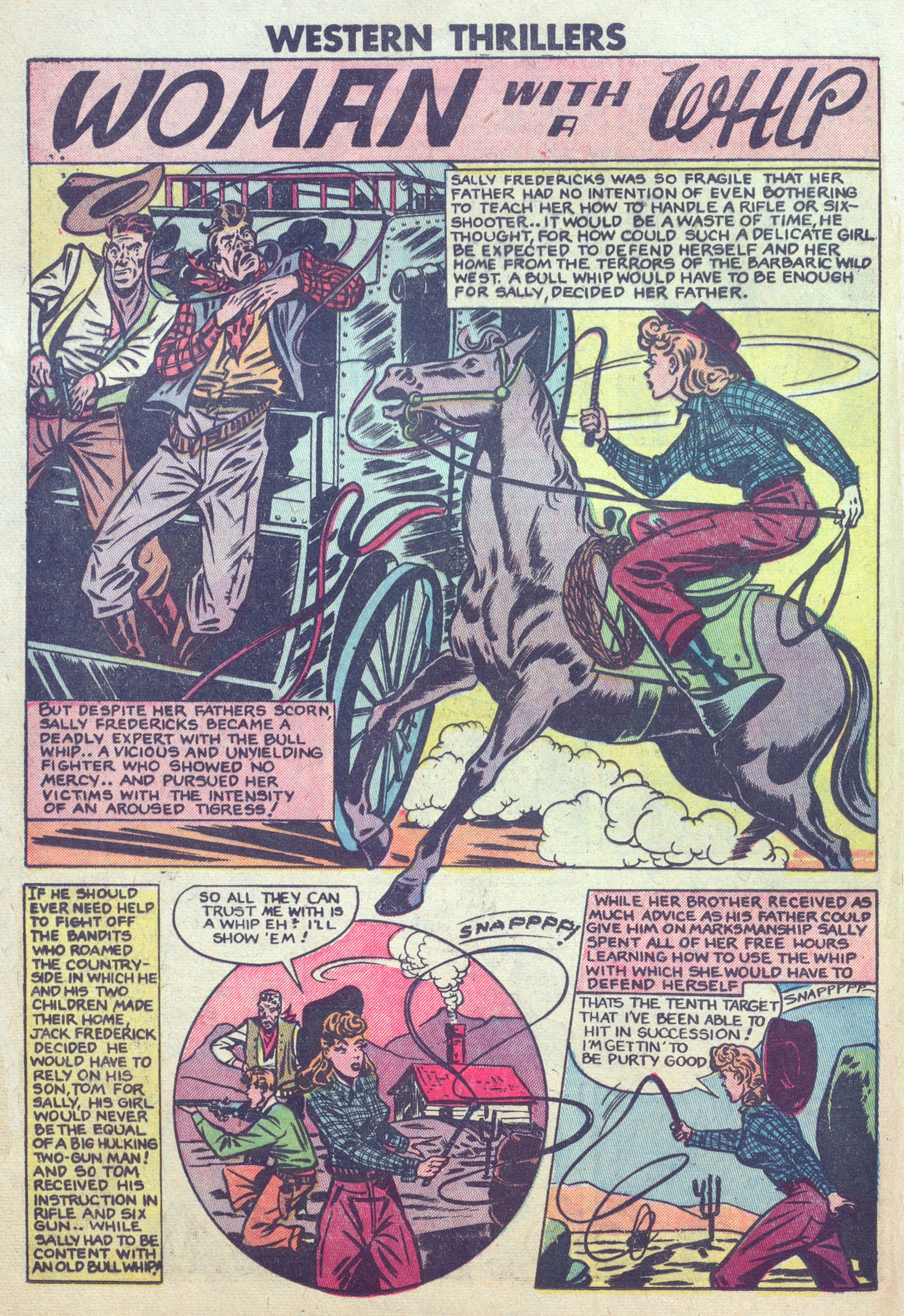 Read online Western Thrillers (1948) comic -  Issue #6 - 12