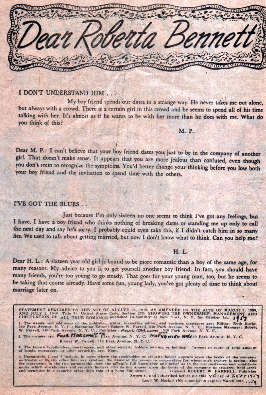 Read online All True Romance comic -  Issue #33 - 20