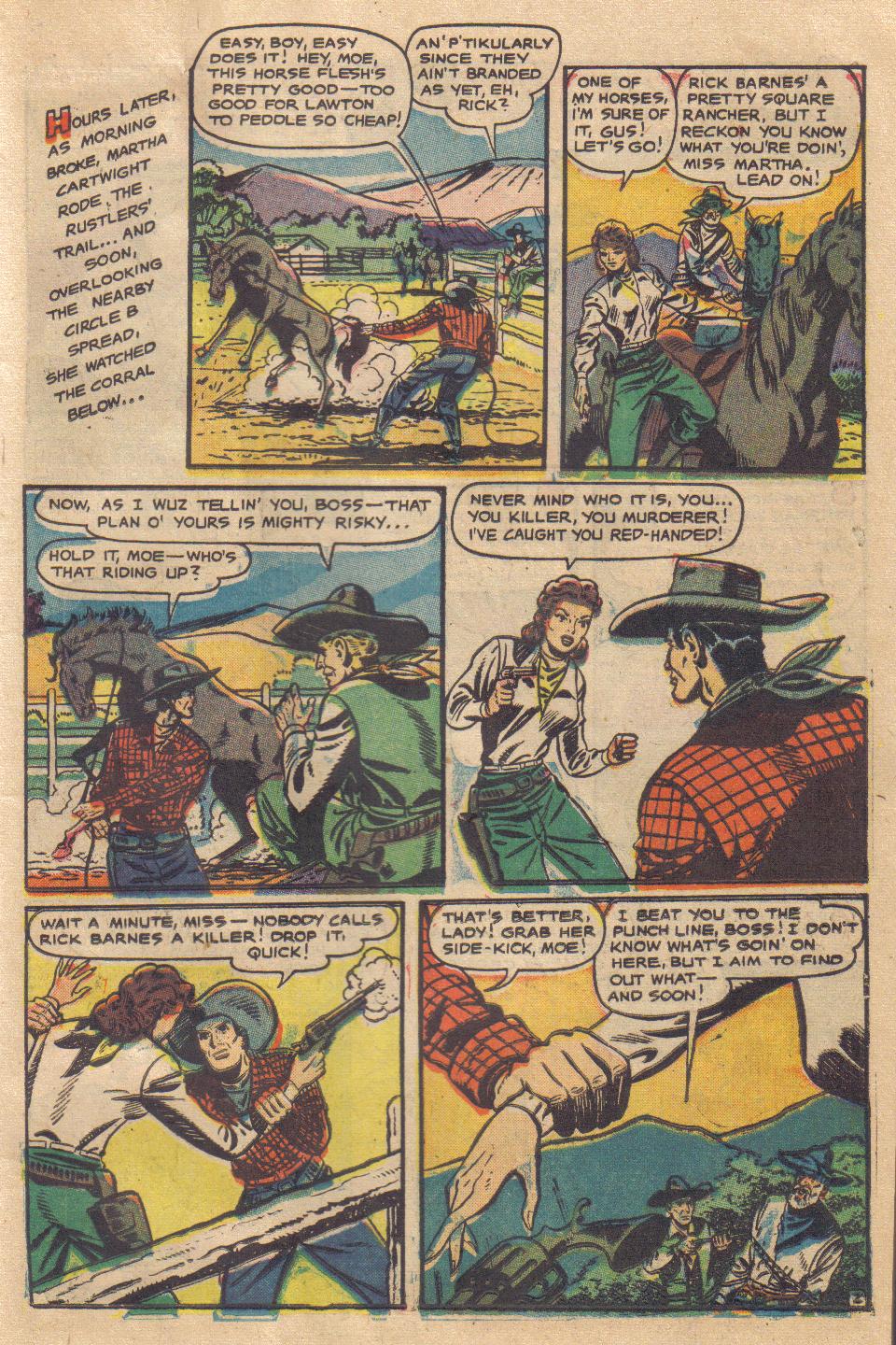 Read online Cowgirl Romances (1950) comic -  Issue #6 - 15