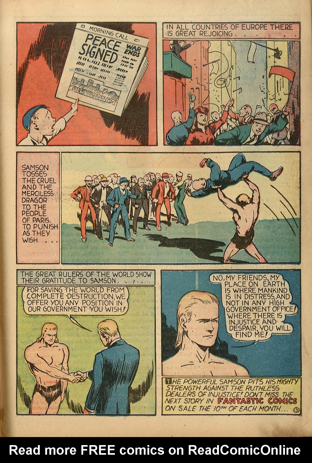 Read online Samson (1940) comic -  Issue #1 - 46