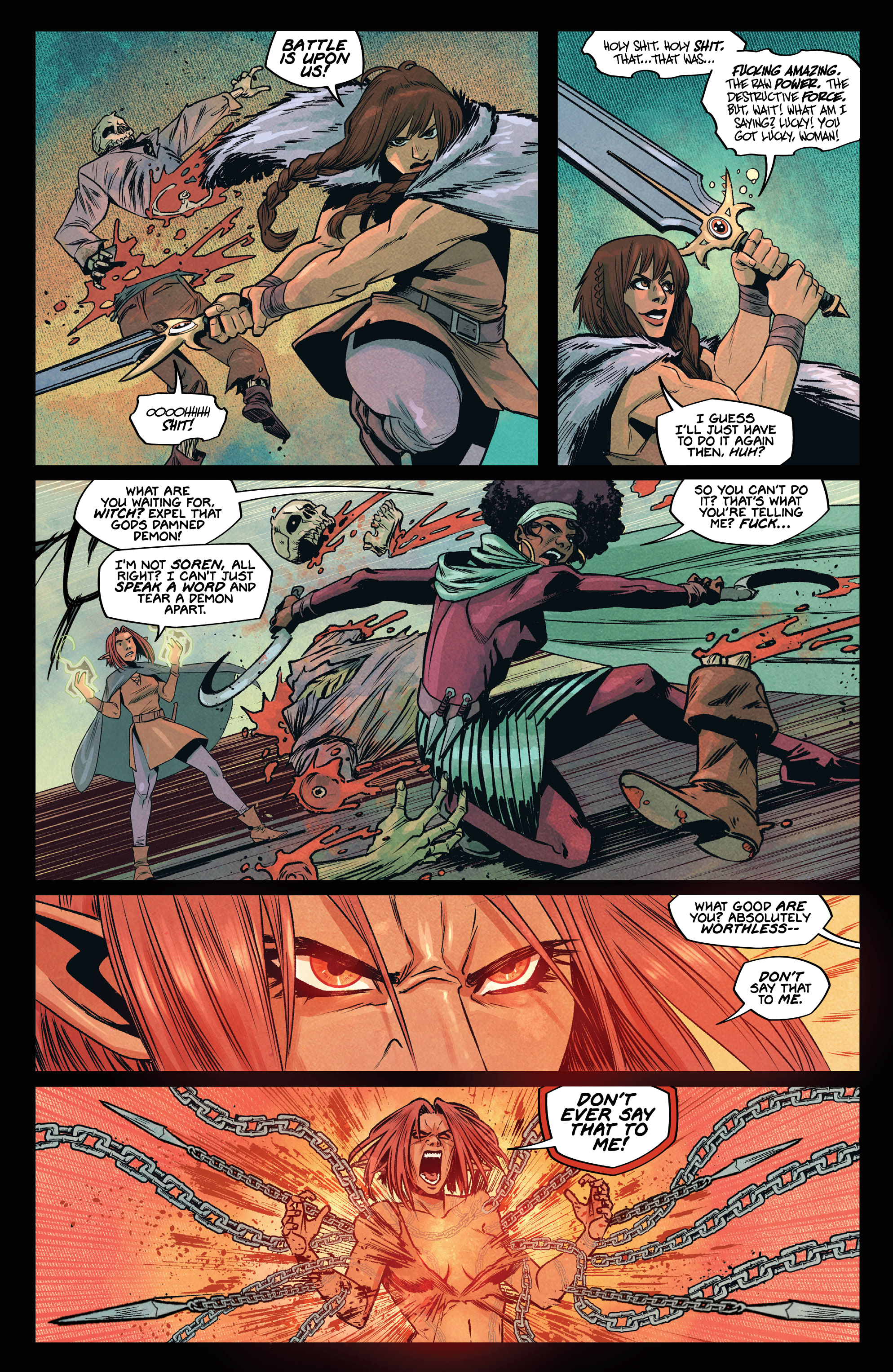 Read online Queen of Swords: A Barbaric Story comic -  Issue #1 - 7