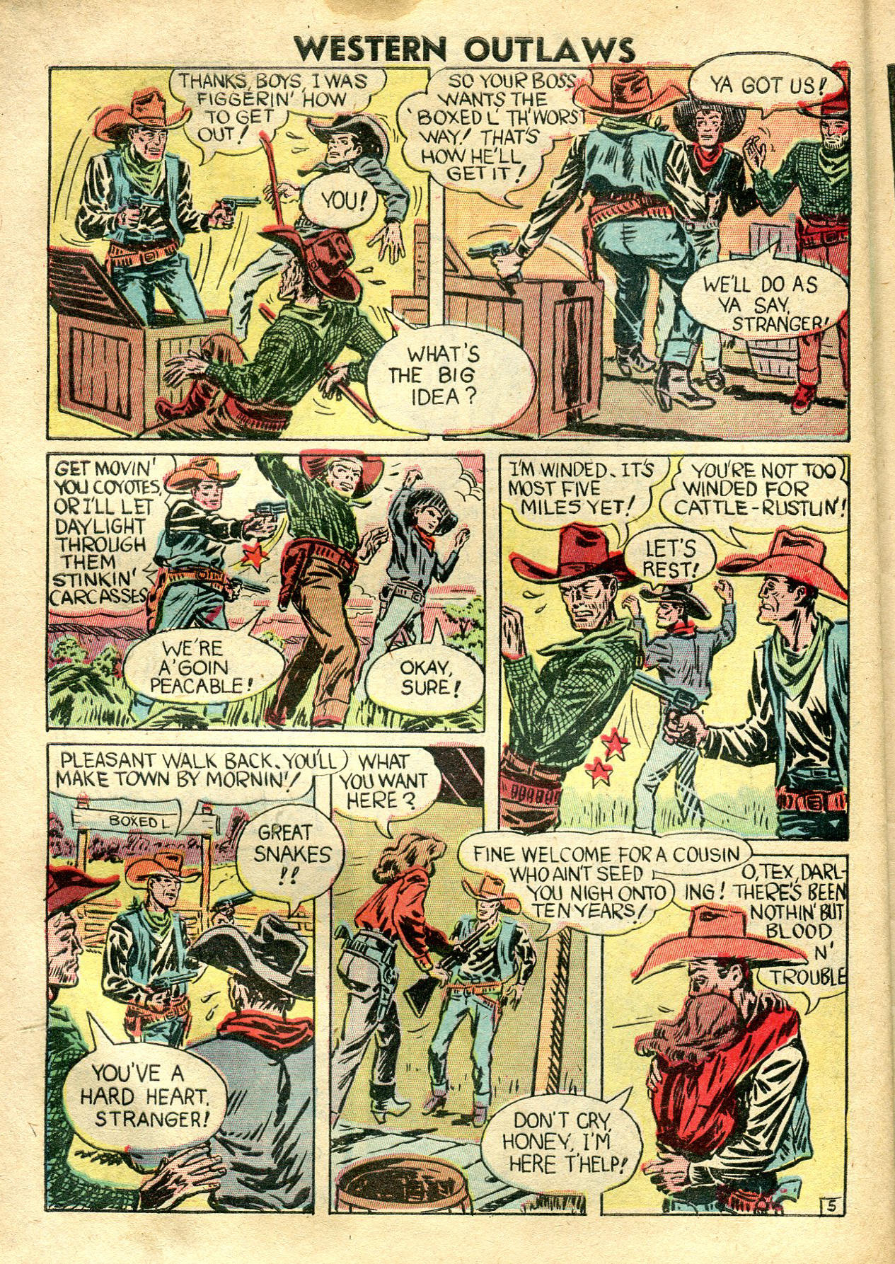 Read online Western Outlaws (1948) comic -  Issue #18 - 29