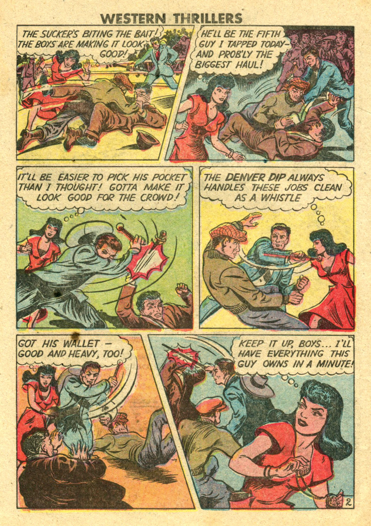 Read online Western Thrillers (1948) comic -  Issue #4 - 32