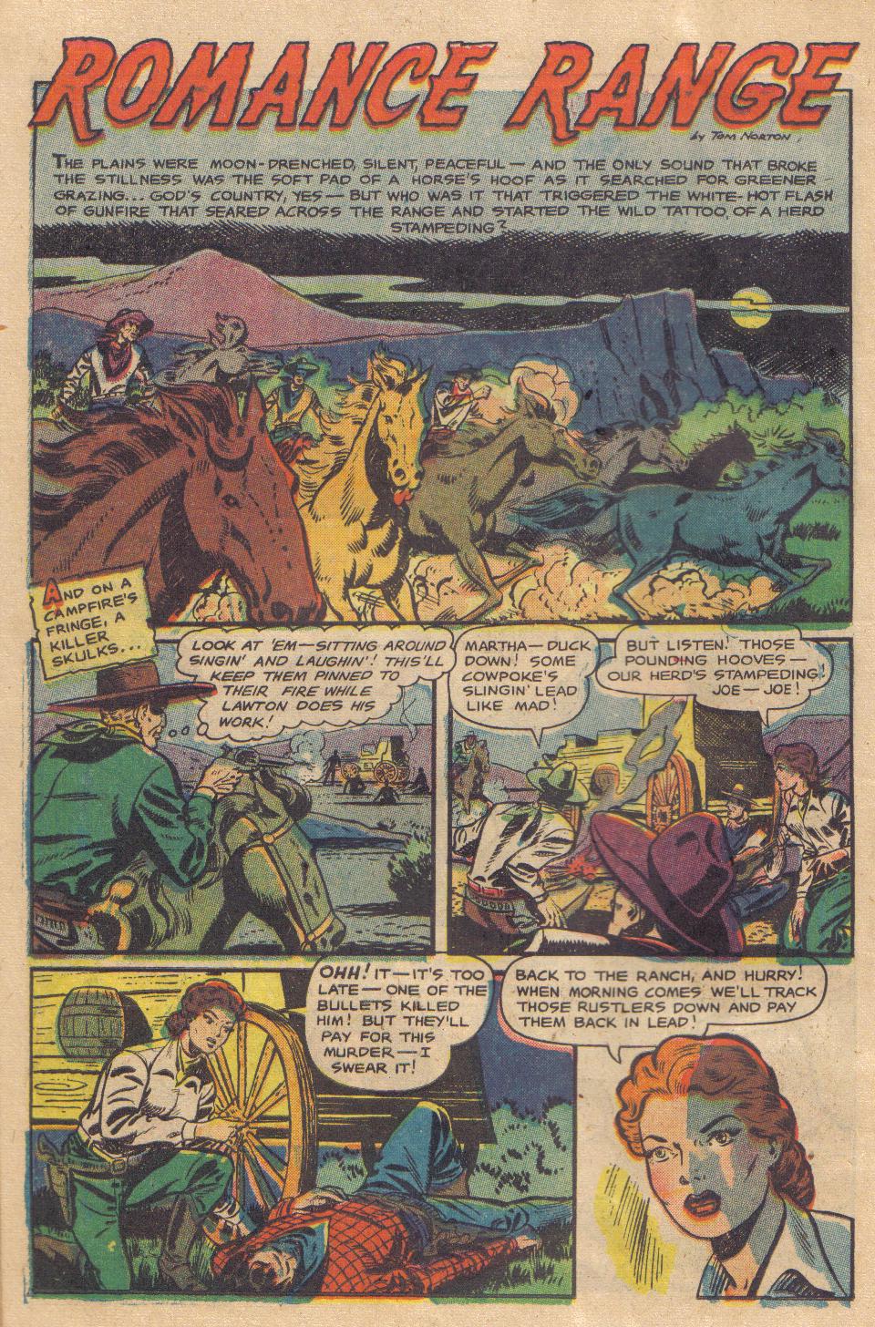 Read online Cowgirl Romances (1950) comic -  Issue #6 - 14
