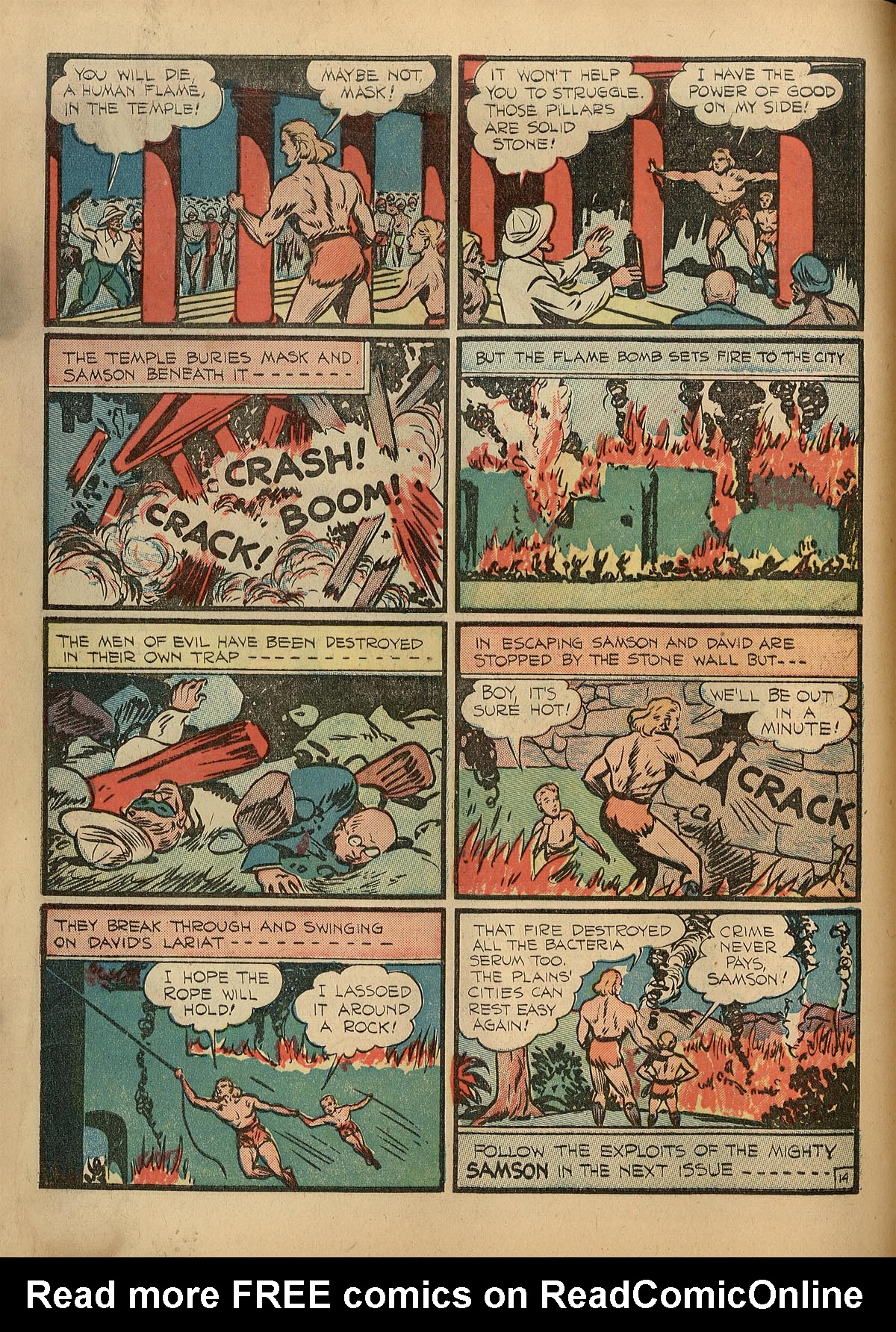 Read online Samson (1940) comic -  Issue #1 - 17
