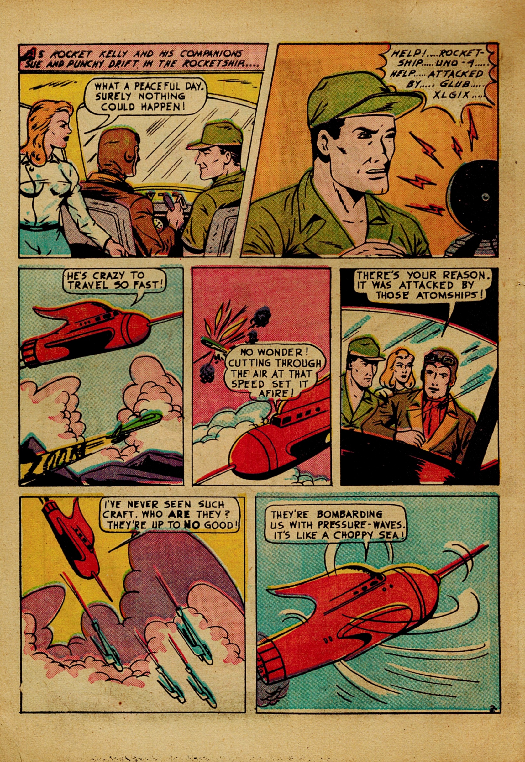 Read online Rocket Kelly (1945) comic -  Issue #3 - 4