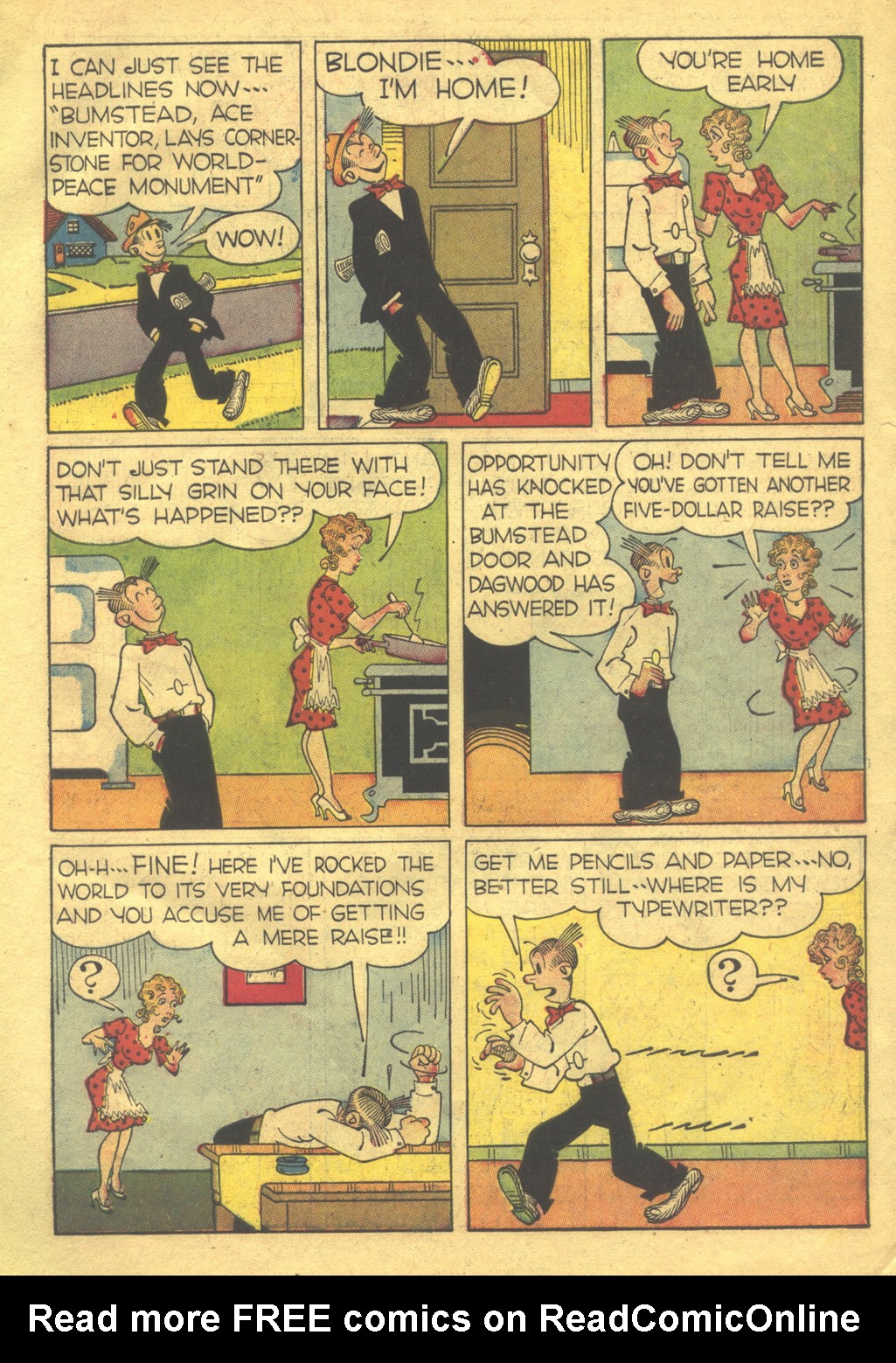 Read online Blondie Comics (1947) comic -  Issue #4 - 7