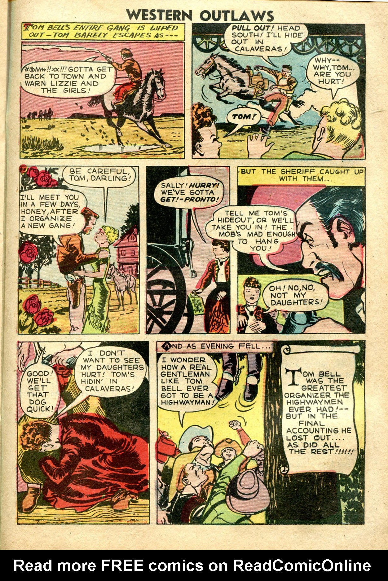 Read online Western Outlaws (1948) comic -  Issue #18 - 22