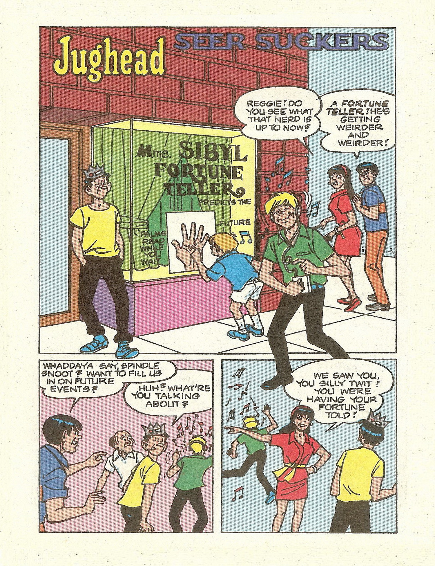 Read online Jughead Jones Comics Digest comic -  Issue #77 - 10