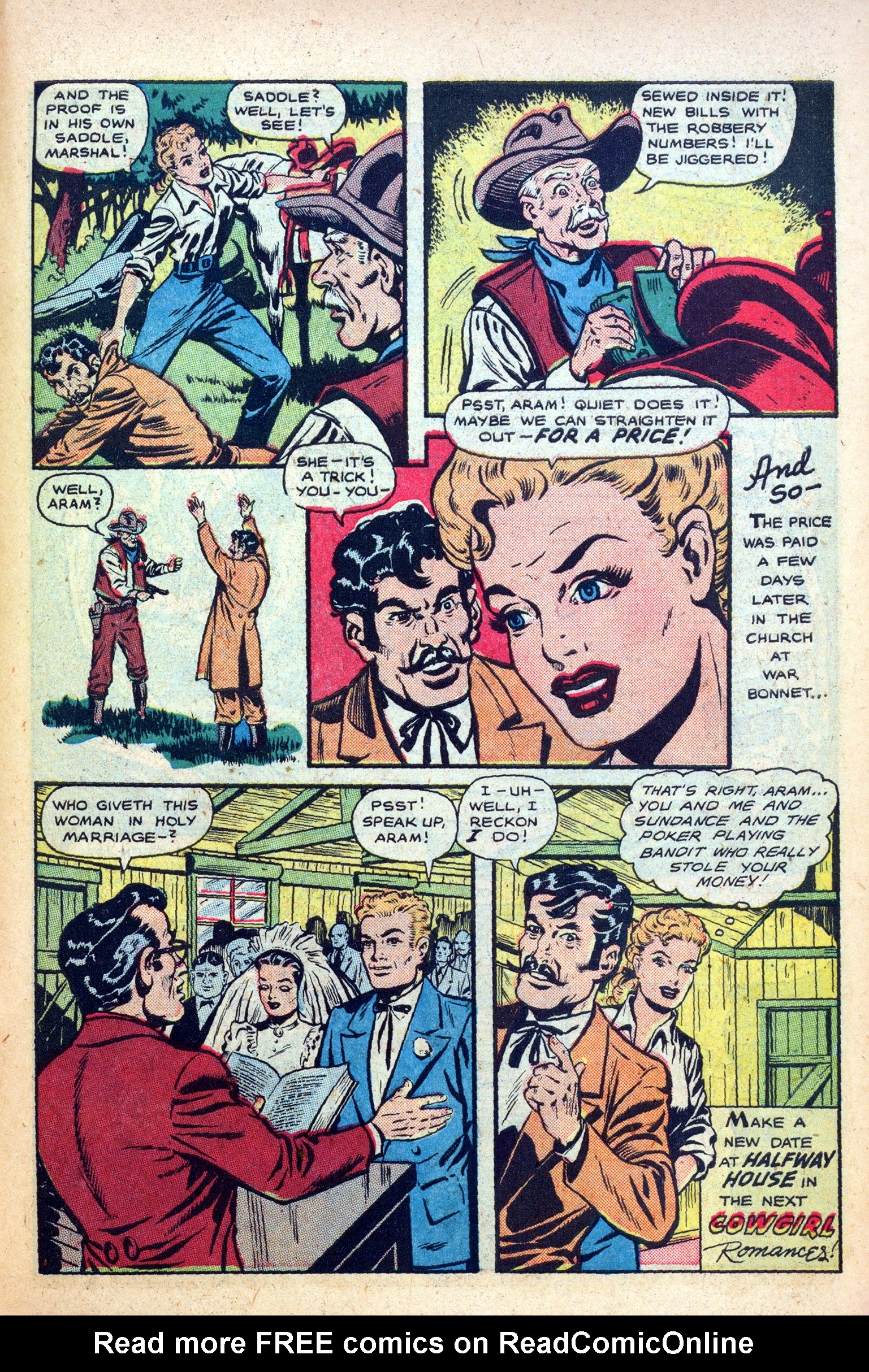 Read online Cowgirl Romances (1950) comic -  Issue #1 - 39