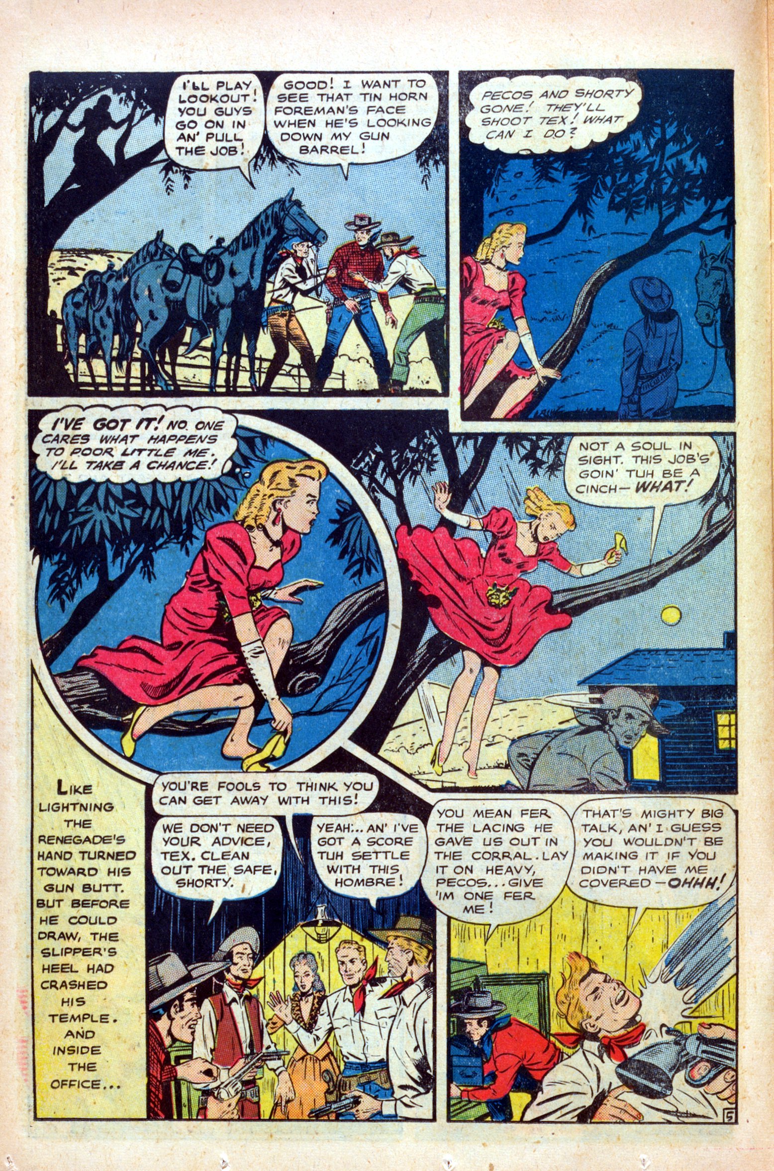 Read online Cowgirl Romances (1950) comic -  Issue #1 - 22