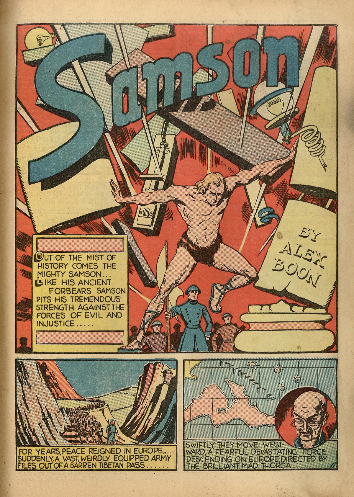 Read online Samson (1940) comic -  Issue #1 - 18
