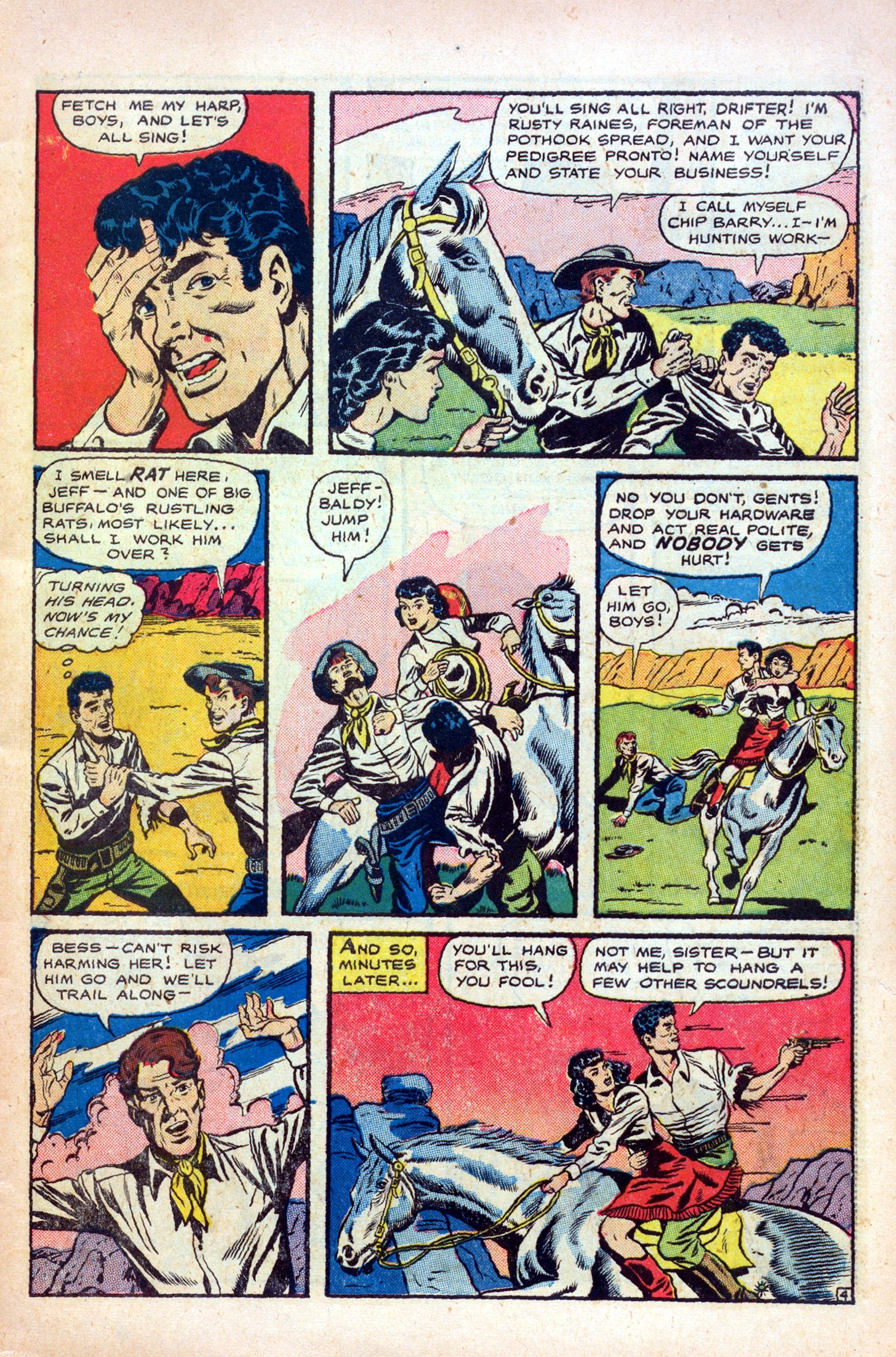 Read online Cowgirl Romances (1950) comic -  Issue #1 - 7