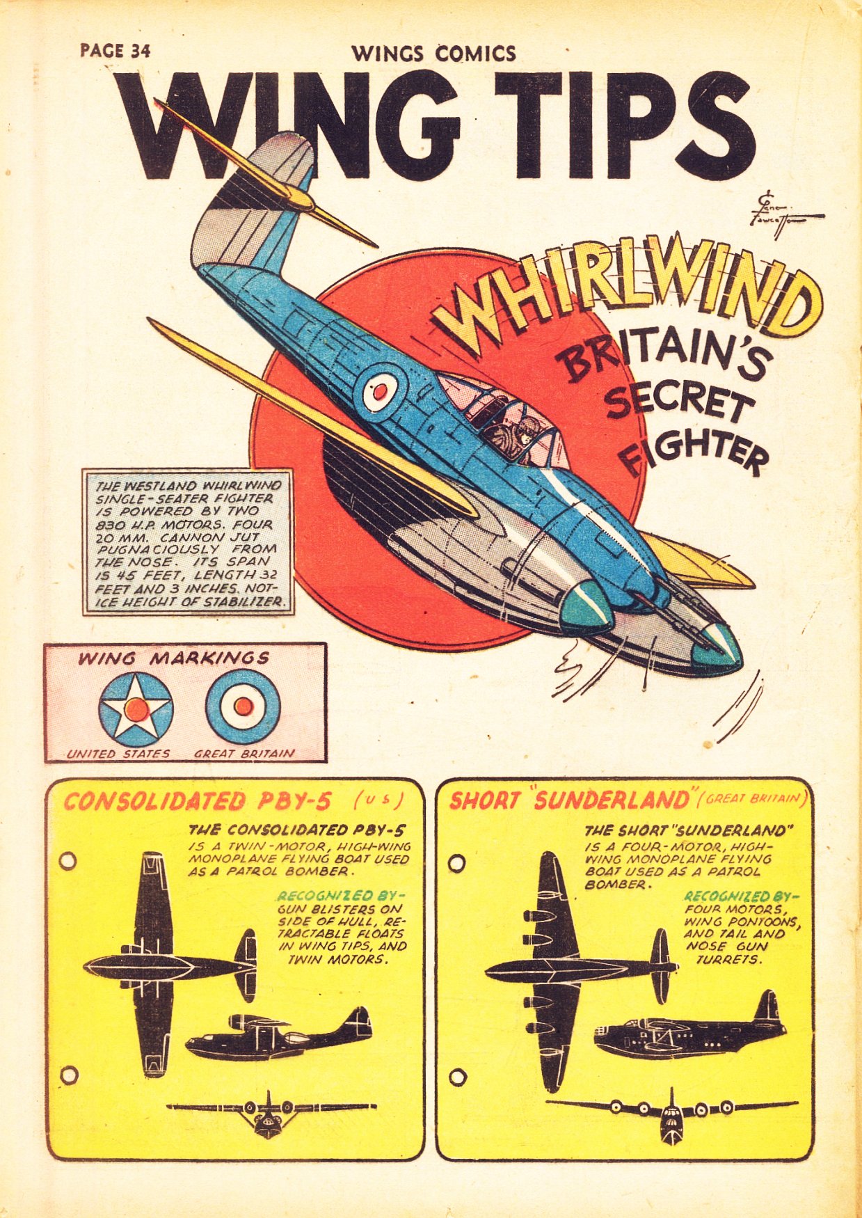 Read online Wings Comics comic -  Issue #24 - 36
