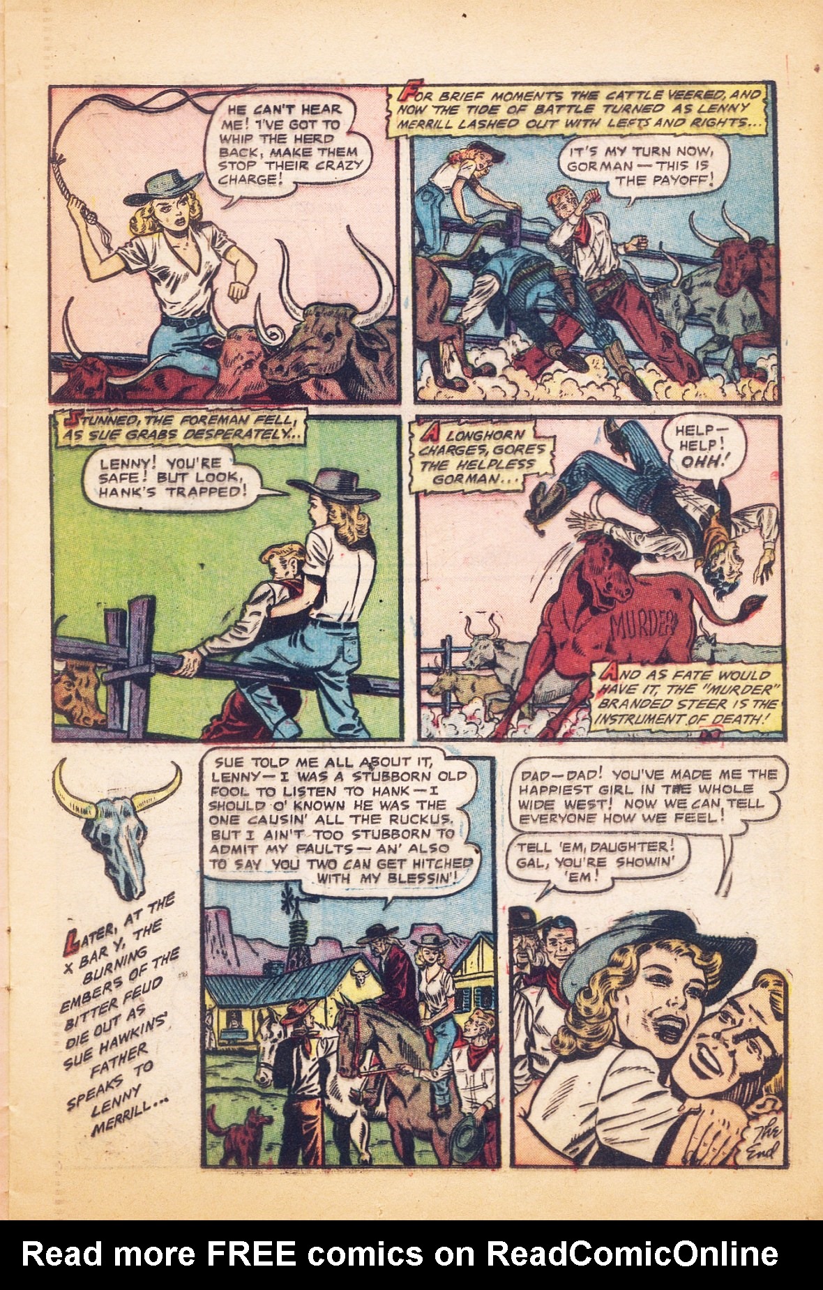 Read online Cowgirl Romances (1950) comic -  Issue #9 - 13