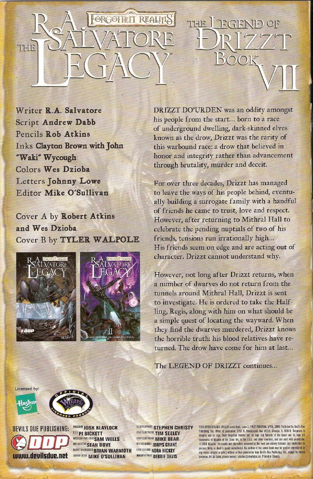 Read online Forgotten Realms: The Legacy comic -  Issue #2 - 2