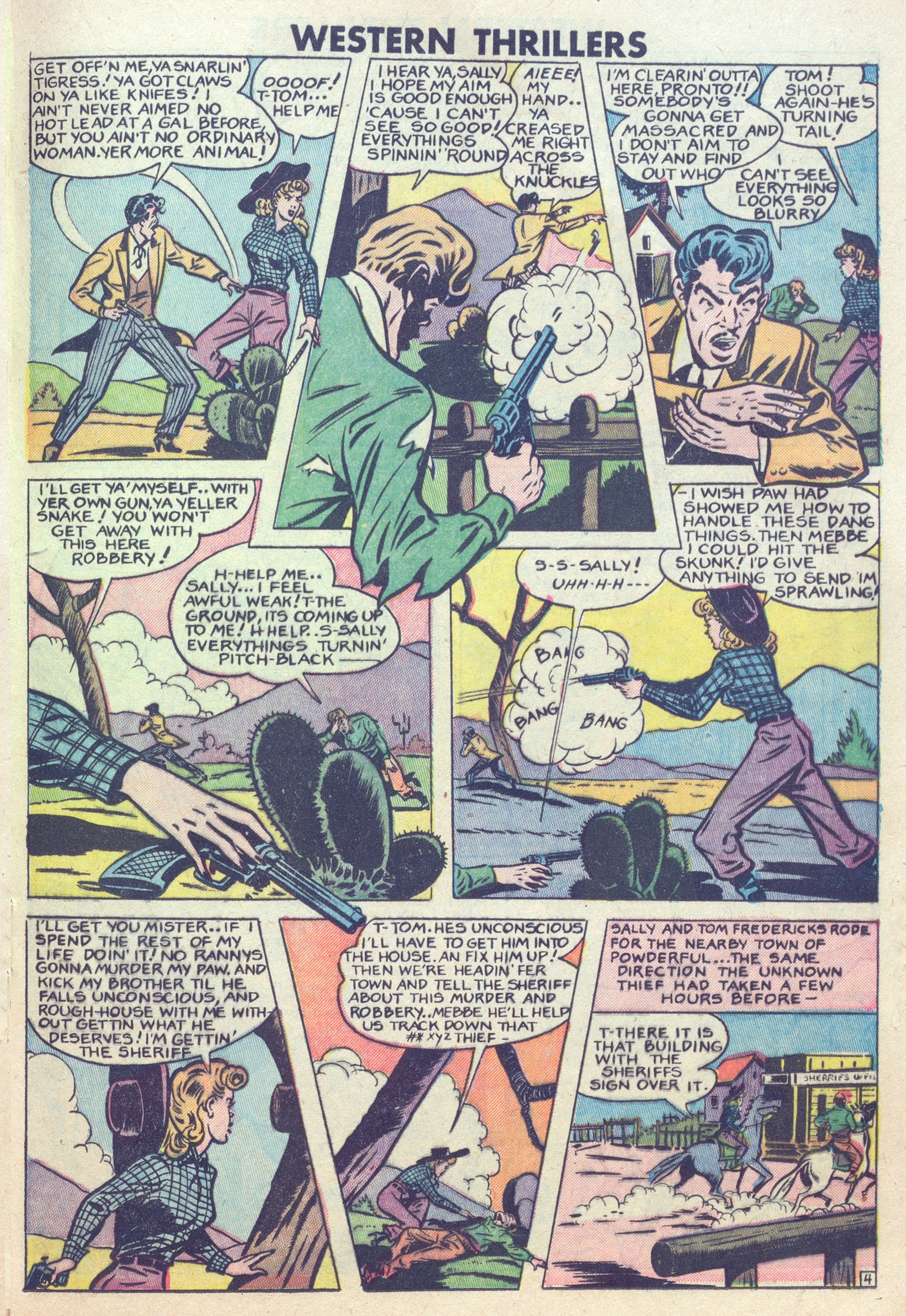 Read online Western Thrillers (1948) comic -  Issue #6 - 15