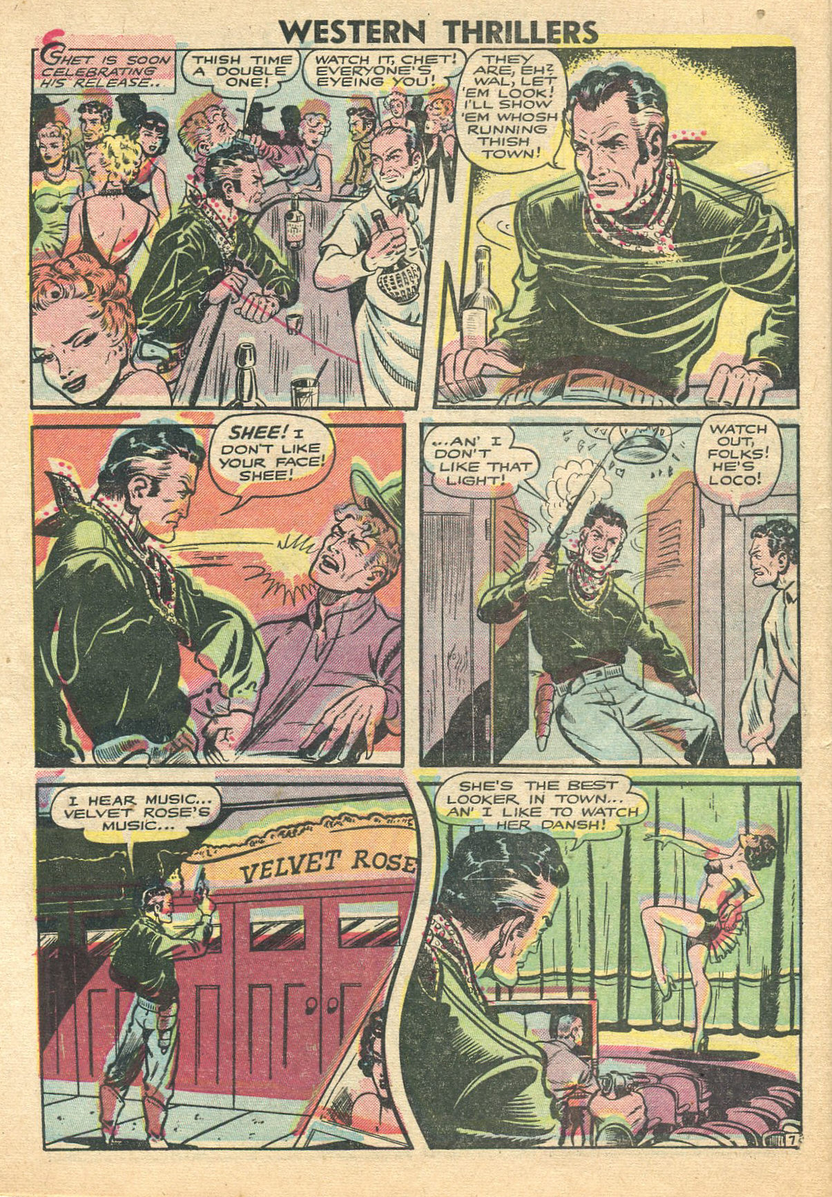 Read online Western Thrillers (1948) comic -  Issue #1 - 8