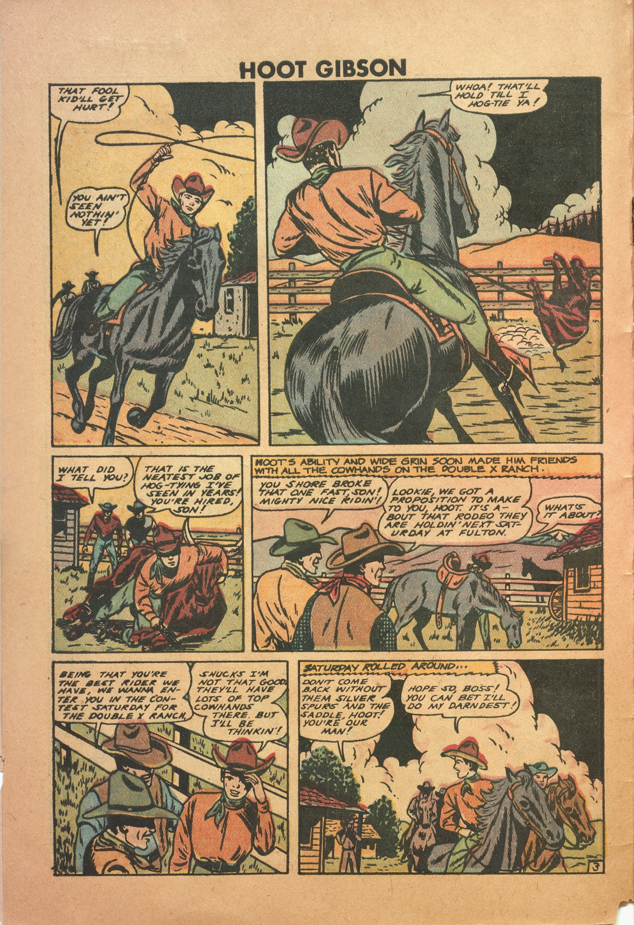 Read online Hoot Gibson comic -  Issue #1 - 4
