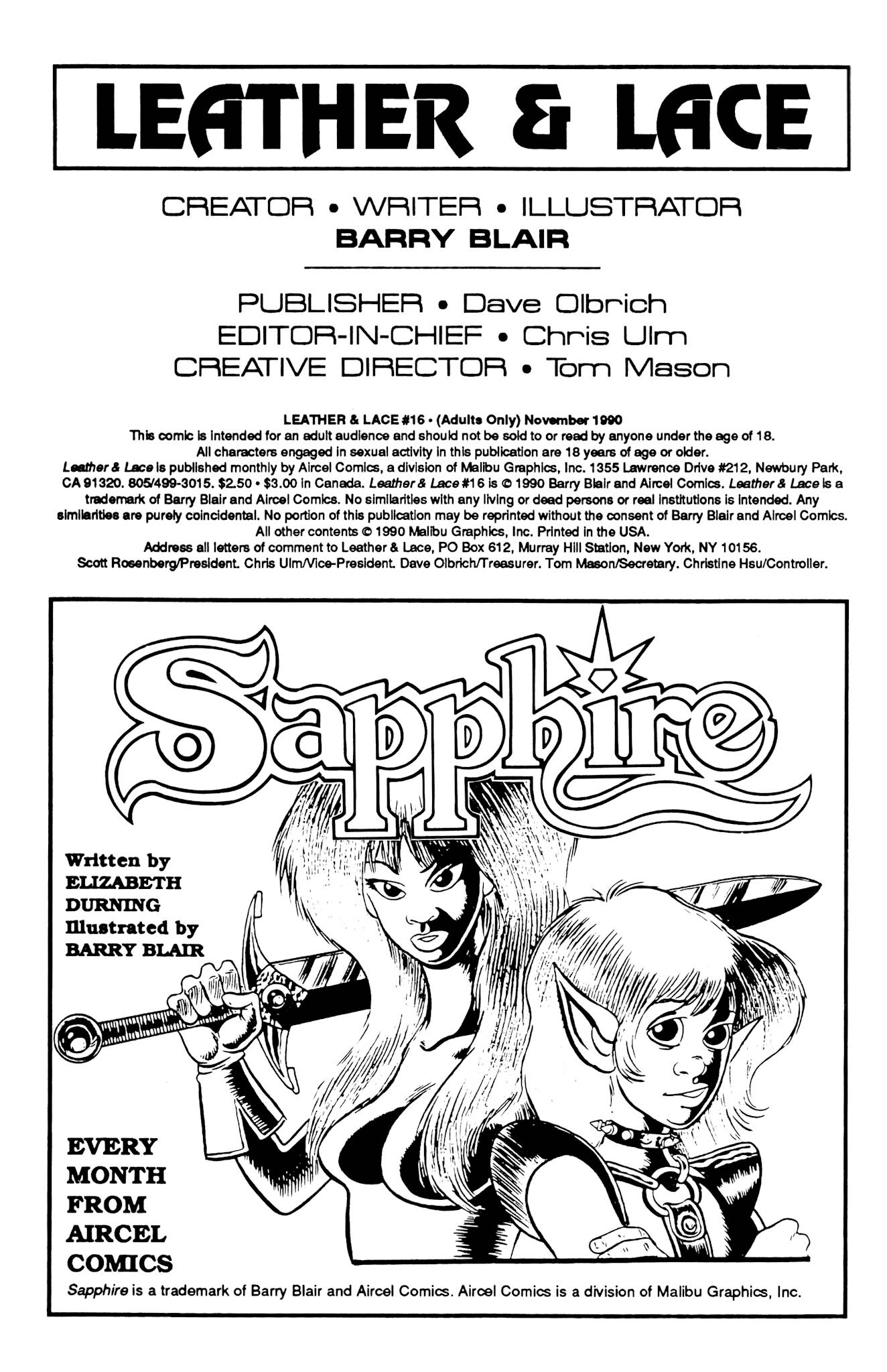 Read online Leather & Lace (1989) comic -  Issue #16 - 2