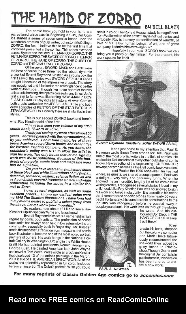 Read online The Hand Of Zorro comic -  Issue # Full - 37