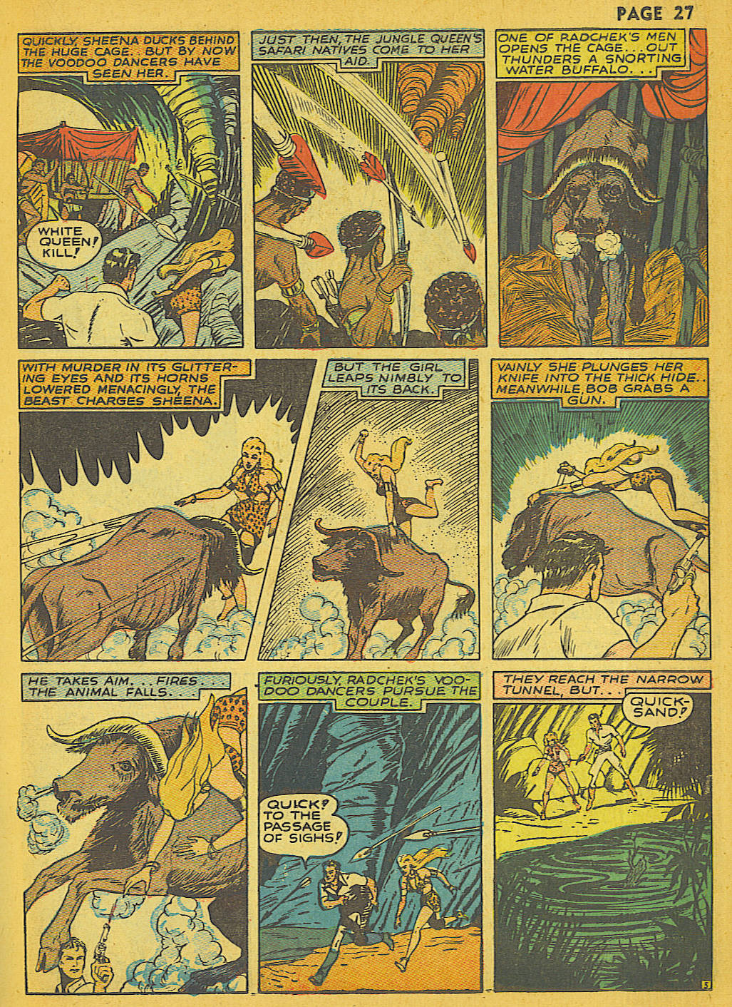 Read online Sheena, Queen of the Jungle (1942) comic -  Issue #1 - 27