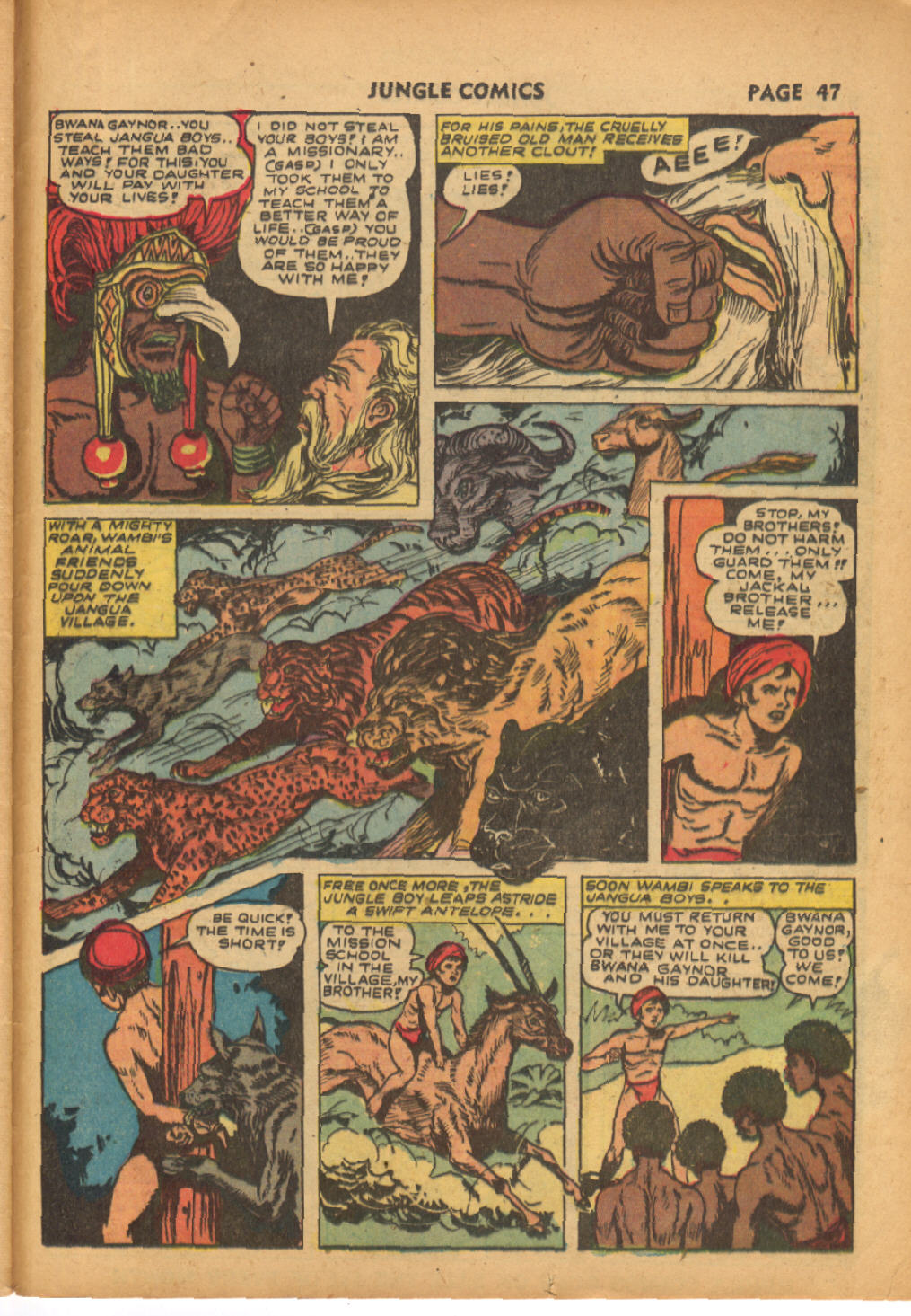 Read online Jungle Comics comic -  Issue #38 - 48
