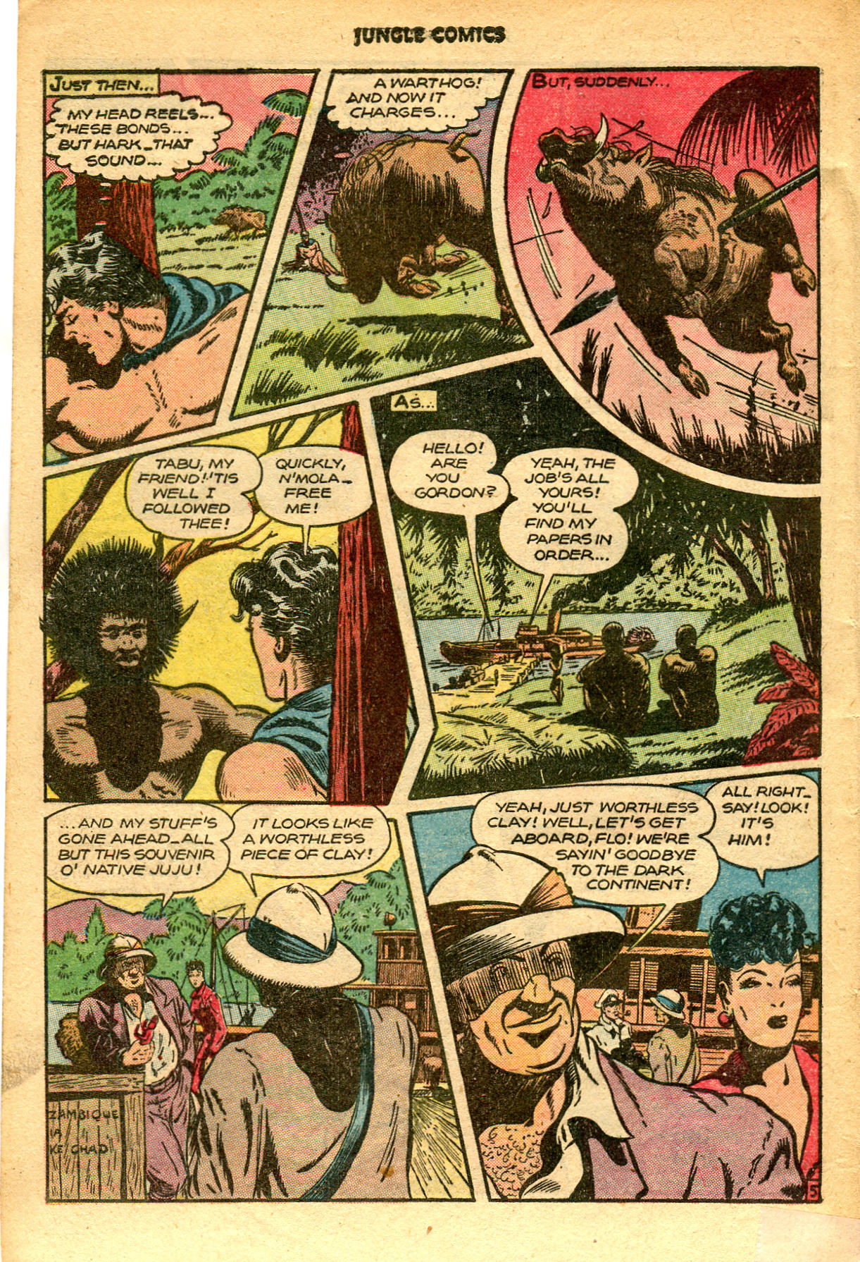 Read online Jungle Comics comic -  Issue #87 - 40