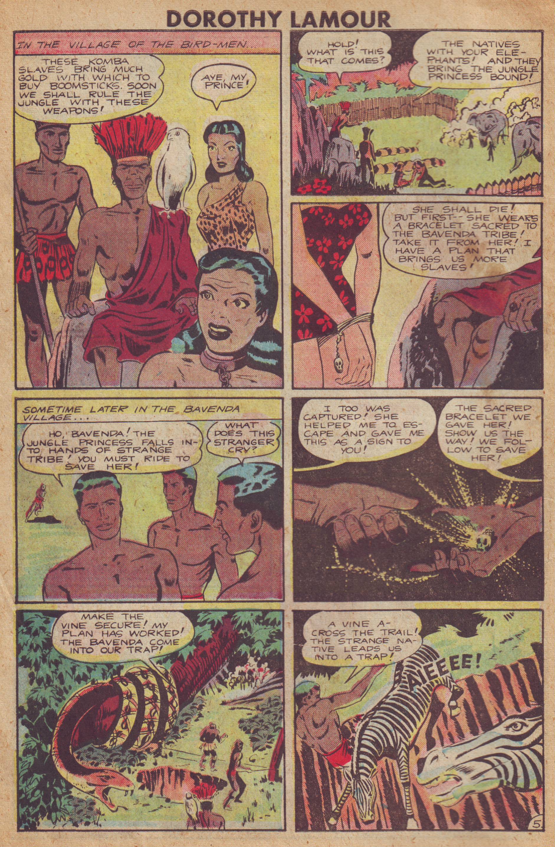 Read online Dorothy Lamour Jungle Princess comic -  Issue #3 - 6