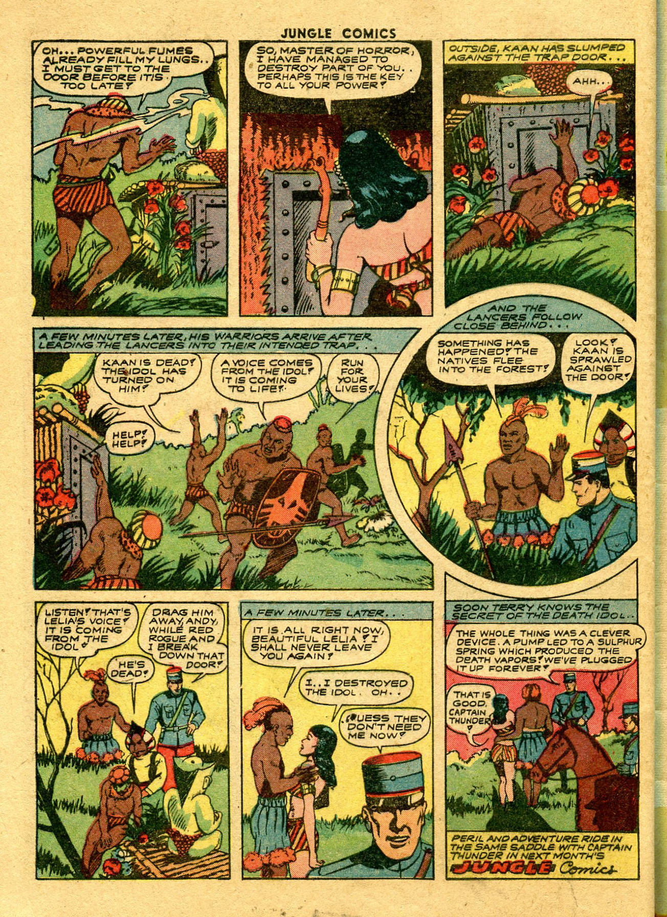 Read online Jungle Comics comic -  Issue #46 - 48